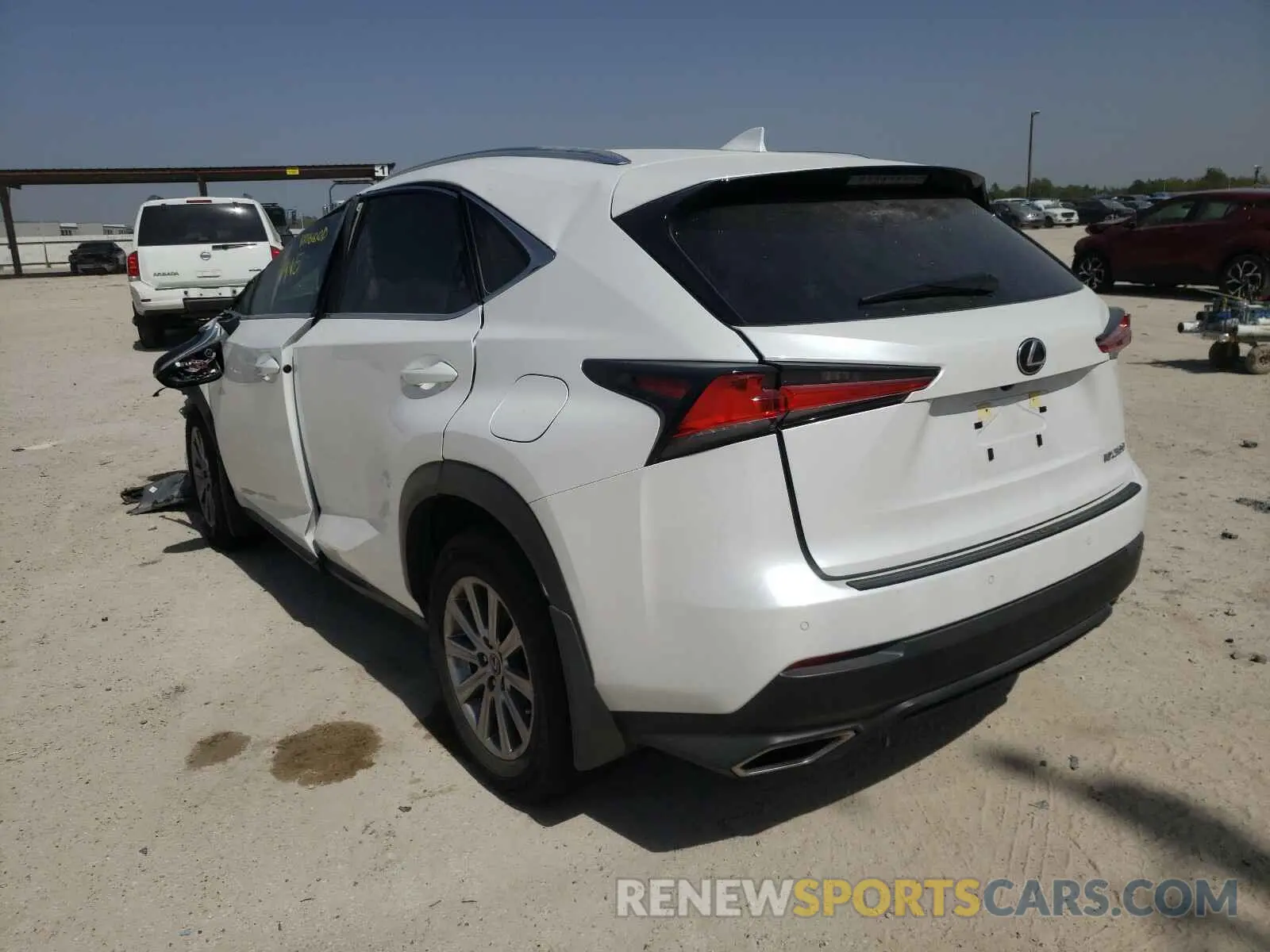 3 fotografías del automóvil dañado JTJDARBZ6L5009594 LEXUS NX 300 2020