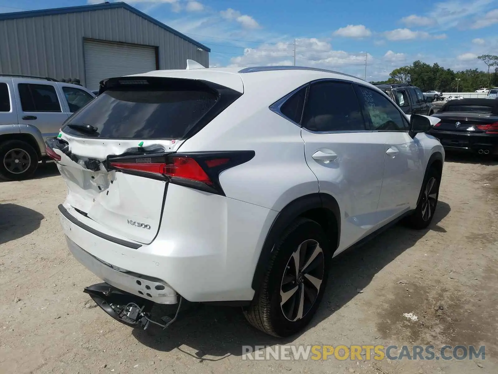 4 fotografías del automóvil dañado JTJGARBZ0L5001049 LEXUS NX 300 2020