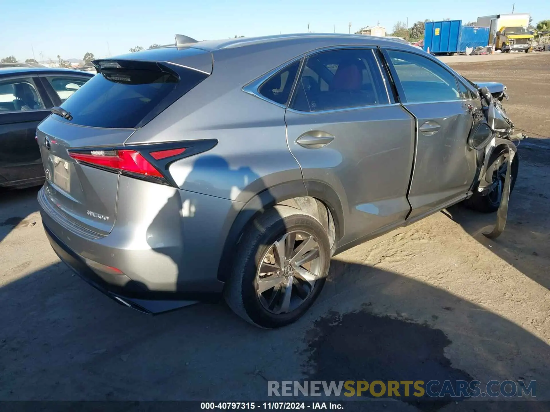 4 fotografías del automóvil dañado JTJGARBZ3L5011400 LEXUS NX 300 2020
