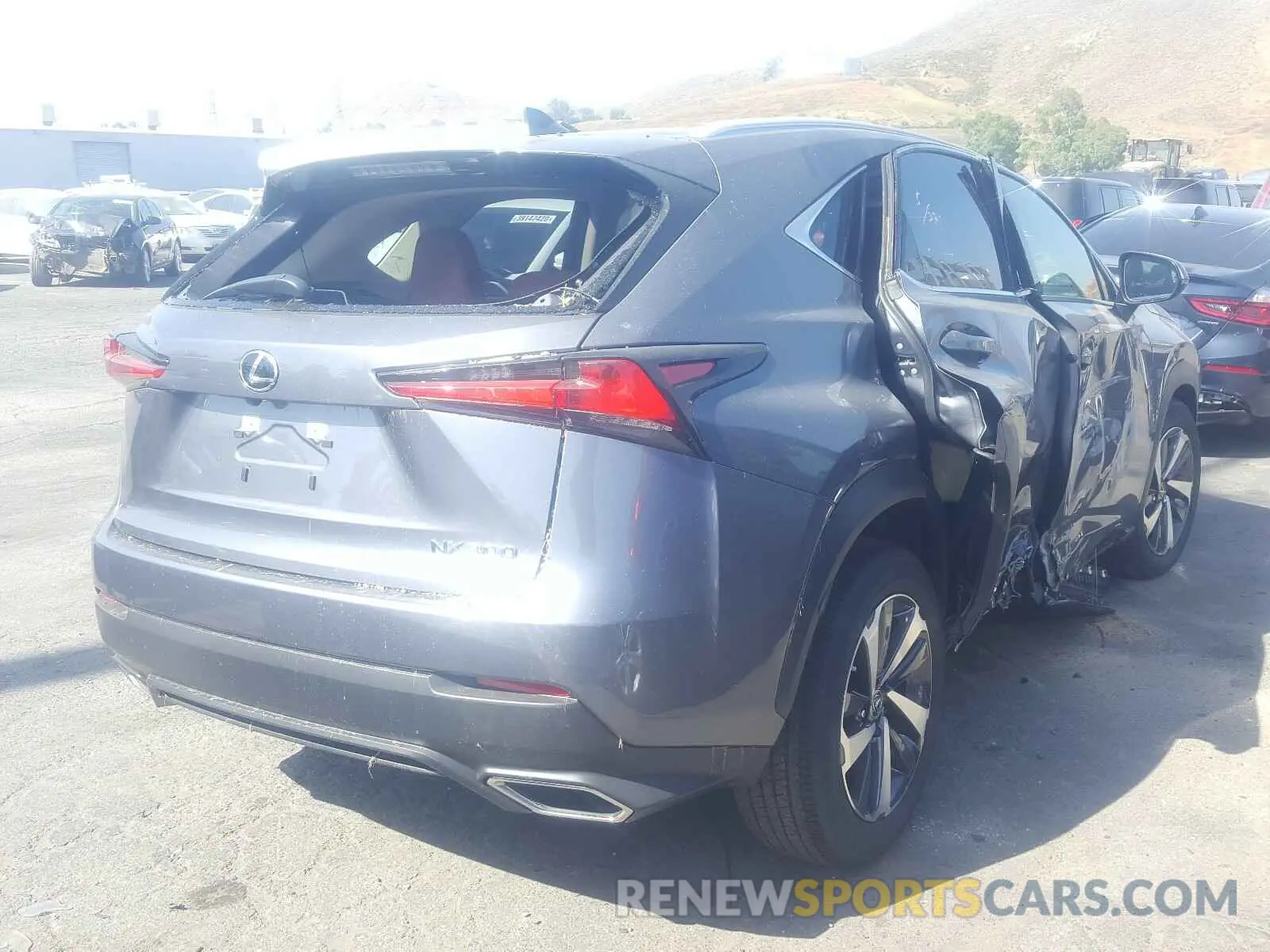 4 fotografías del automóvil dañado JTJGARBZ4L5017495 LEXUS NX 300 2020