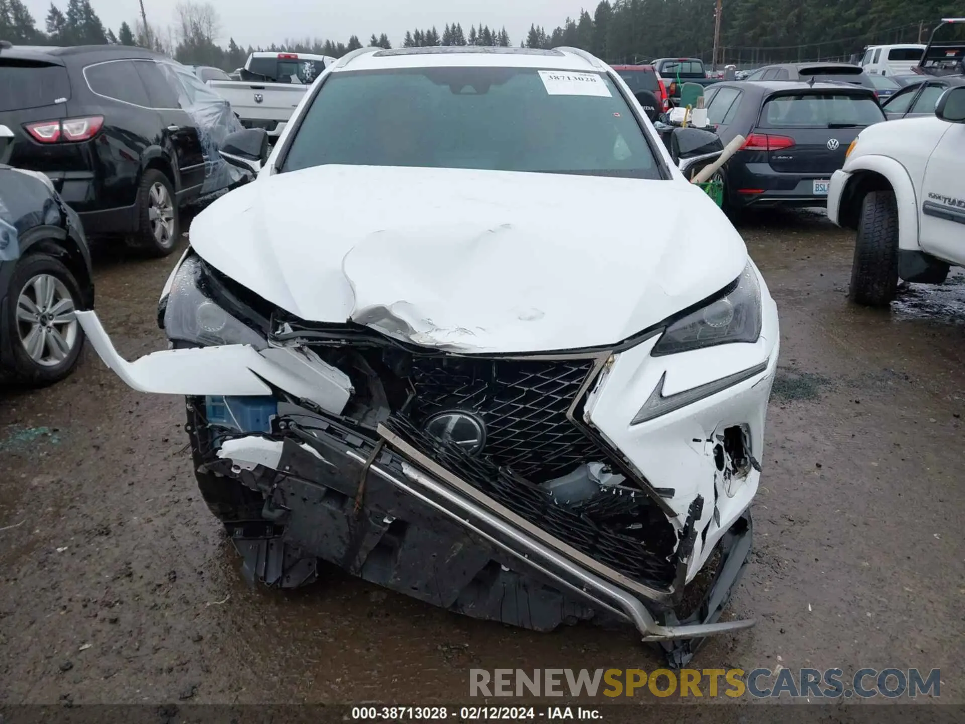 12 fotografías del automóvil dañado JTJSARDZ8L5000416 LEXUS NX 300 2020