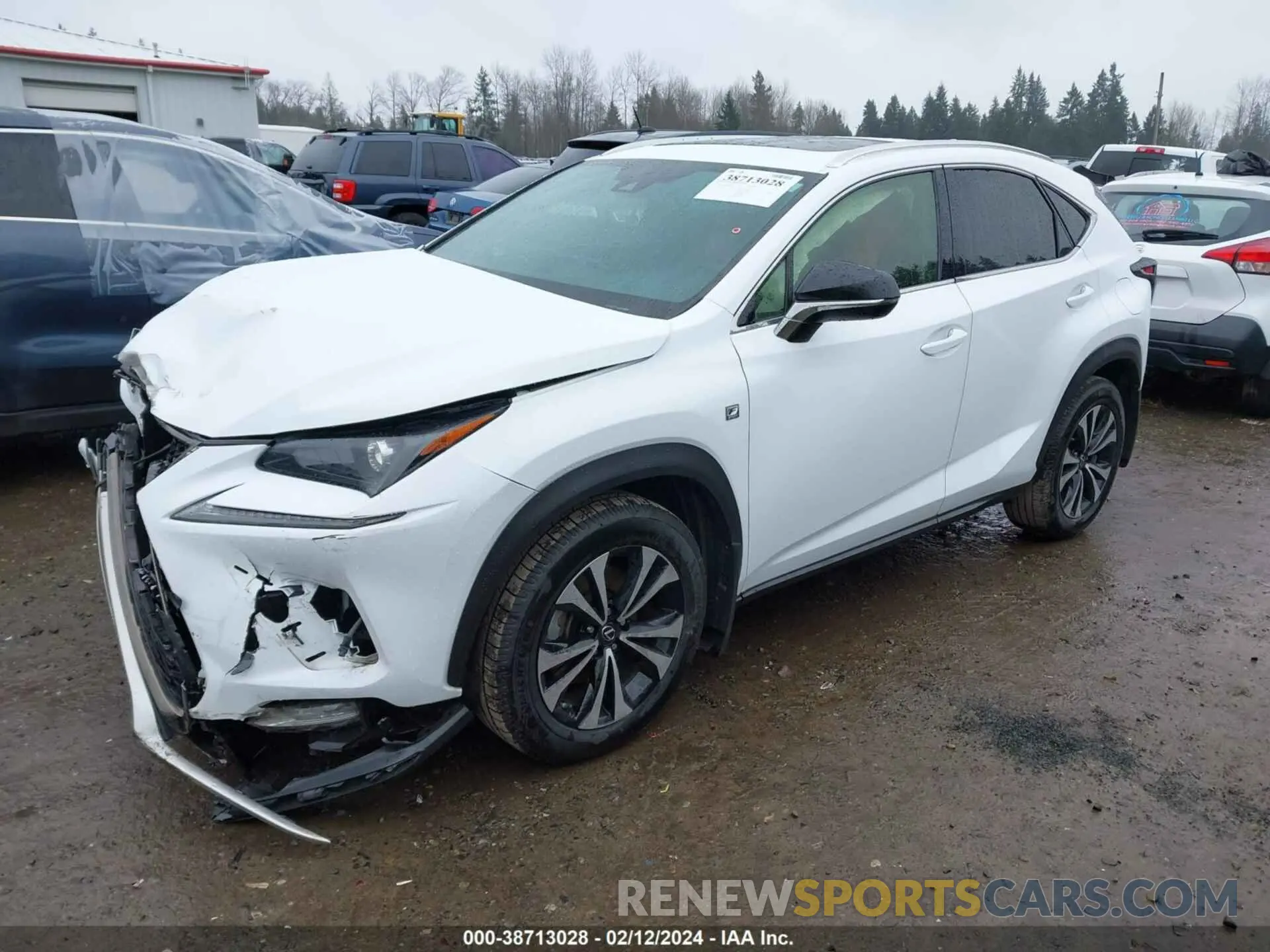 2 fotografías del automóvil dañado JTJSARDZ8L5000416 LEXUS NX 300 2020