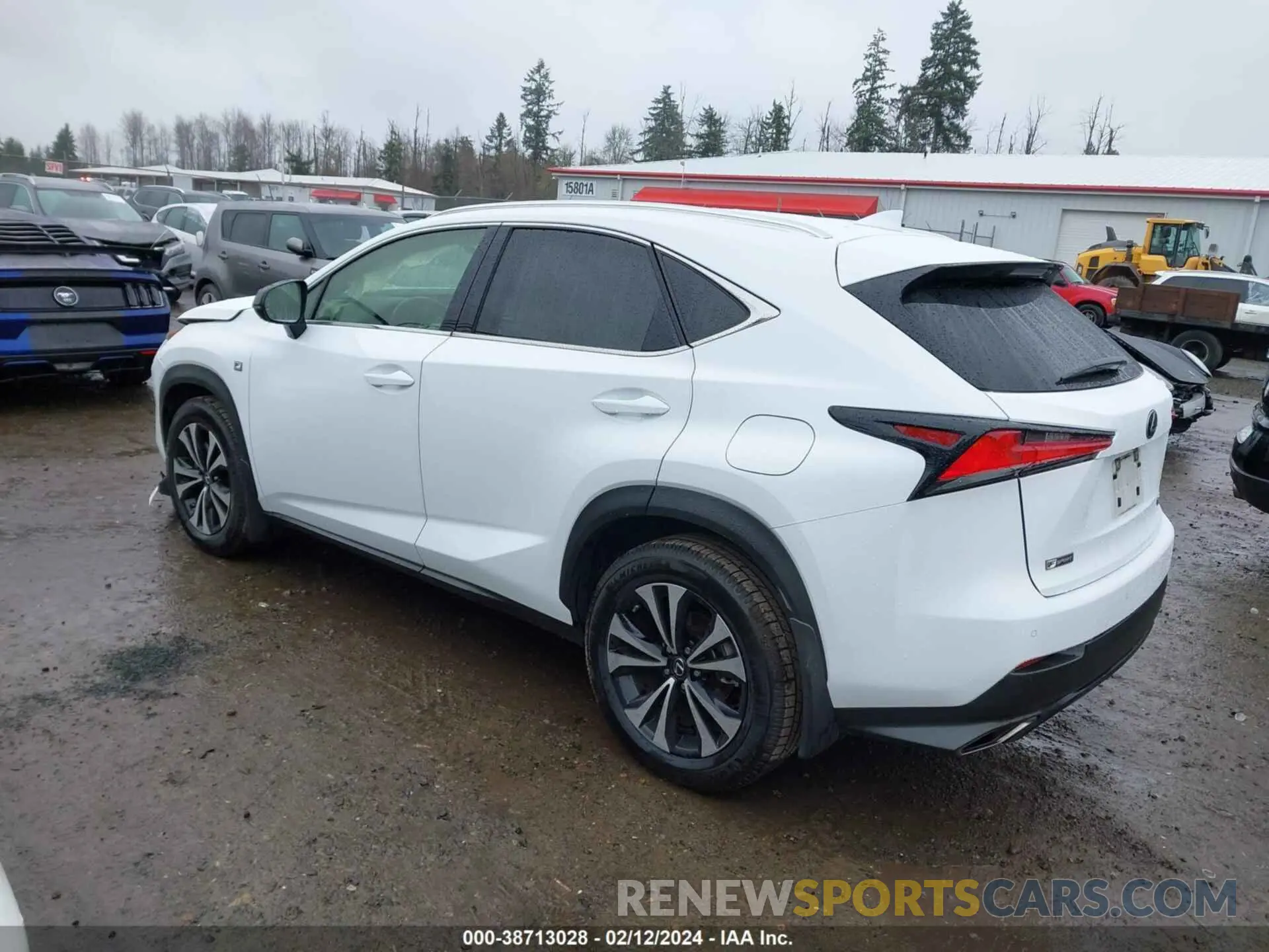 3 fotografías del automóvil dañado JTJSARDZ8L5000416 LEXUS NX 300 2020