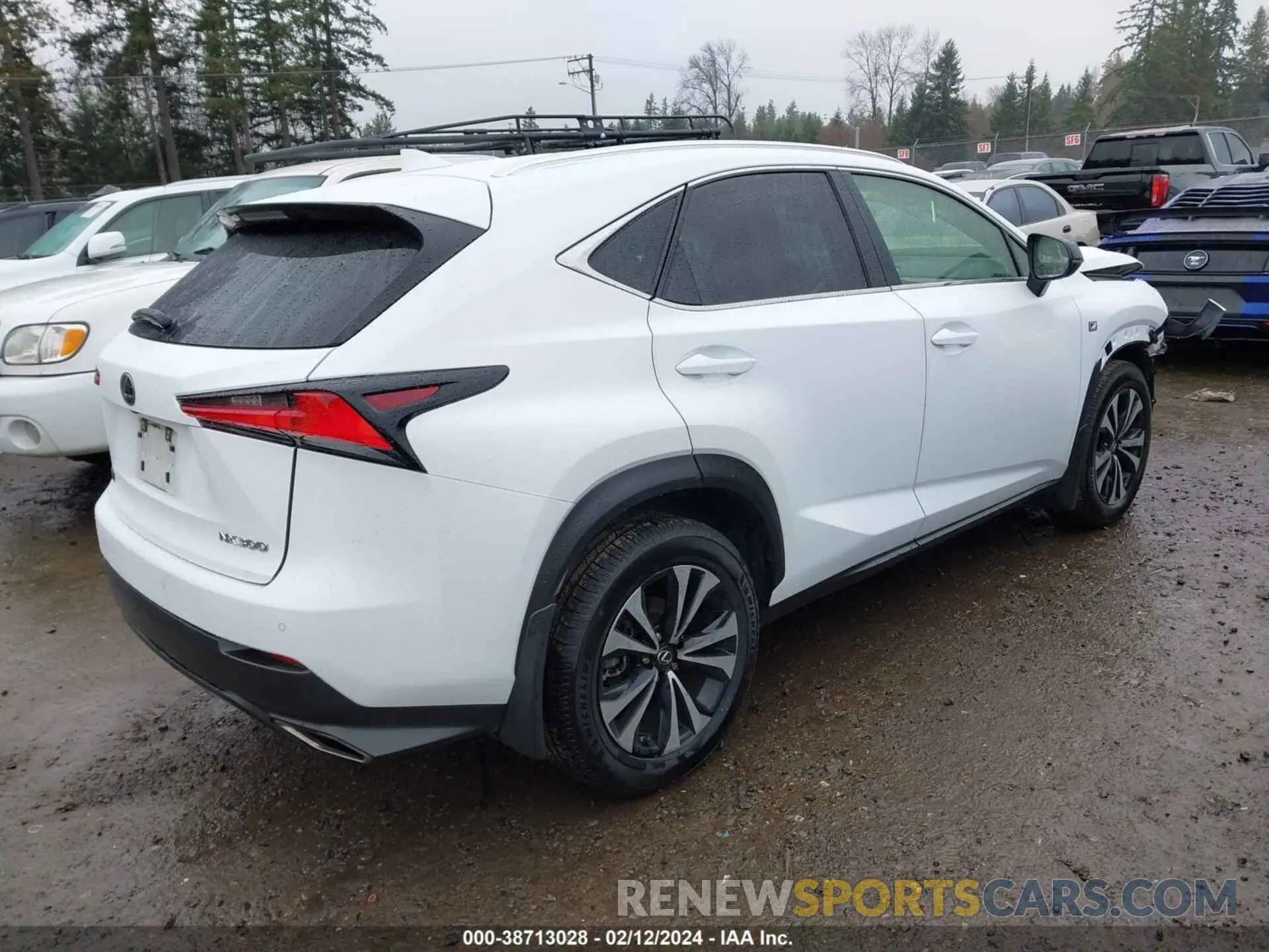 4 fotografías del automóvil dañado JTJSARDZ8L5000416 LEXUS NX 300 2020