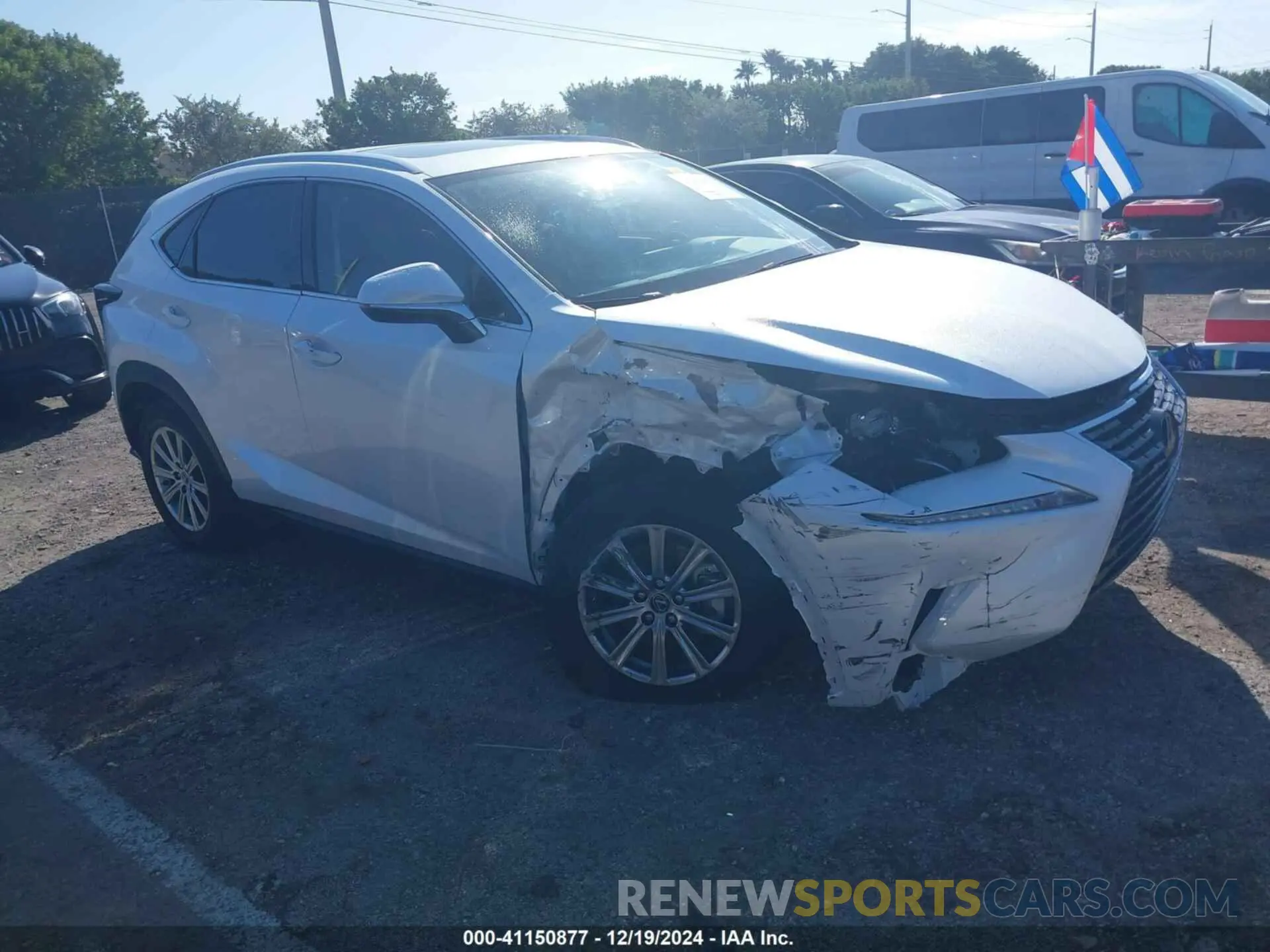1 fotografías del automóvil dañado JTJDARBZ4M5034091 LEXUS NX 300 2021