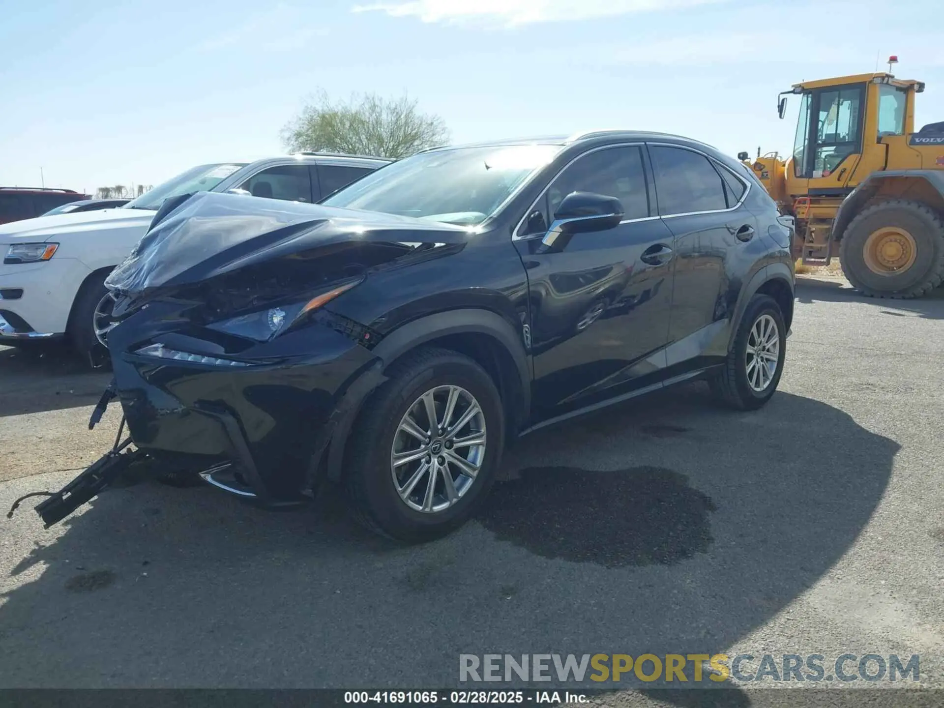 2 fotografías del automóvil dañado JTJDARBZ6M2184303 LEXUS NX 300 2021