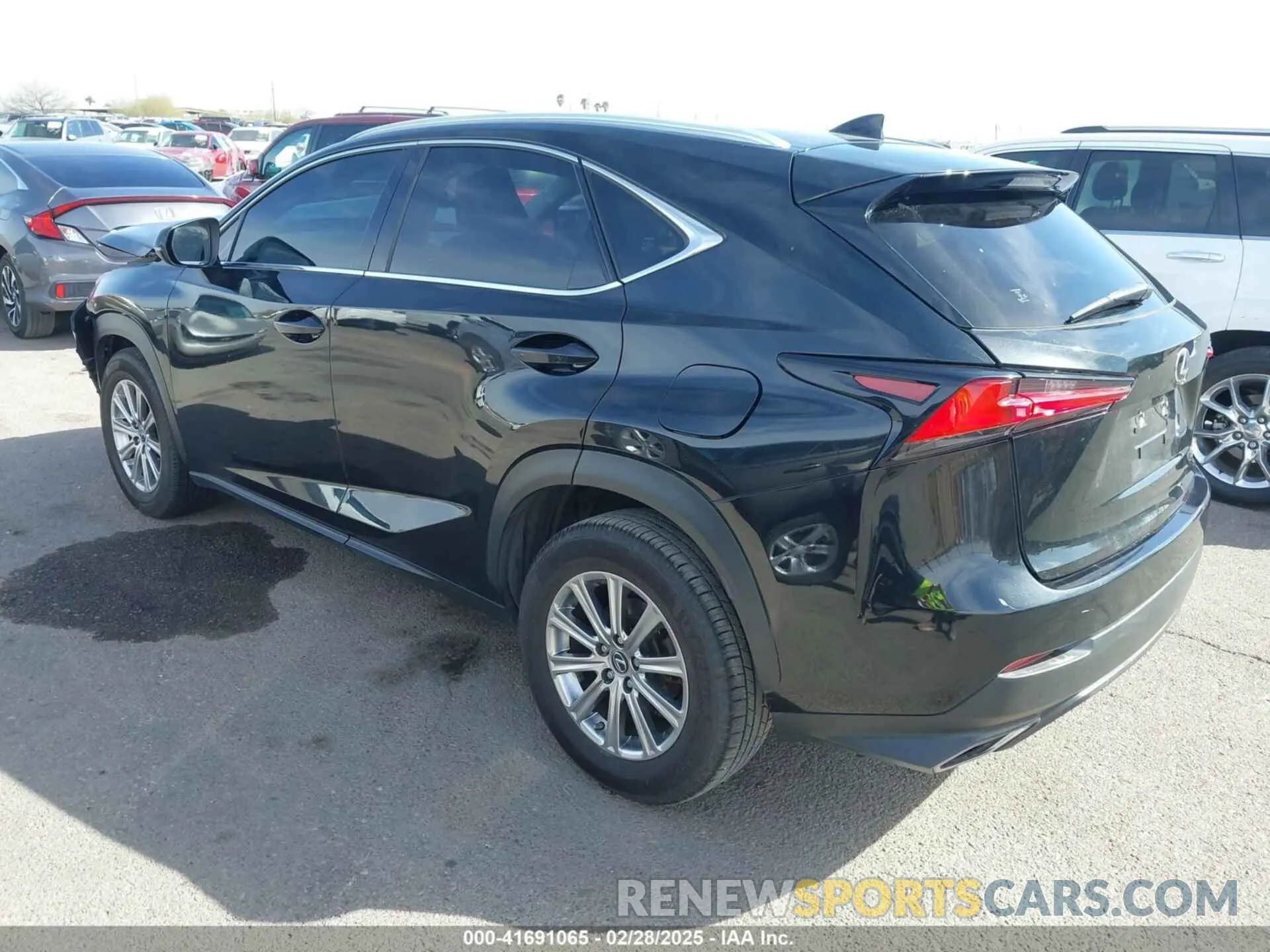 3 fotografías del automóvil dañado JTJDARBZ6M2184303 LEXUS NX 300 2021