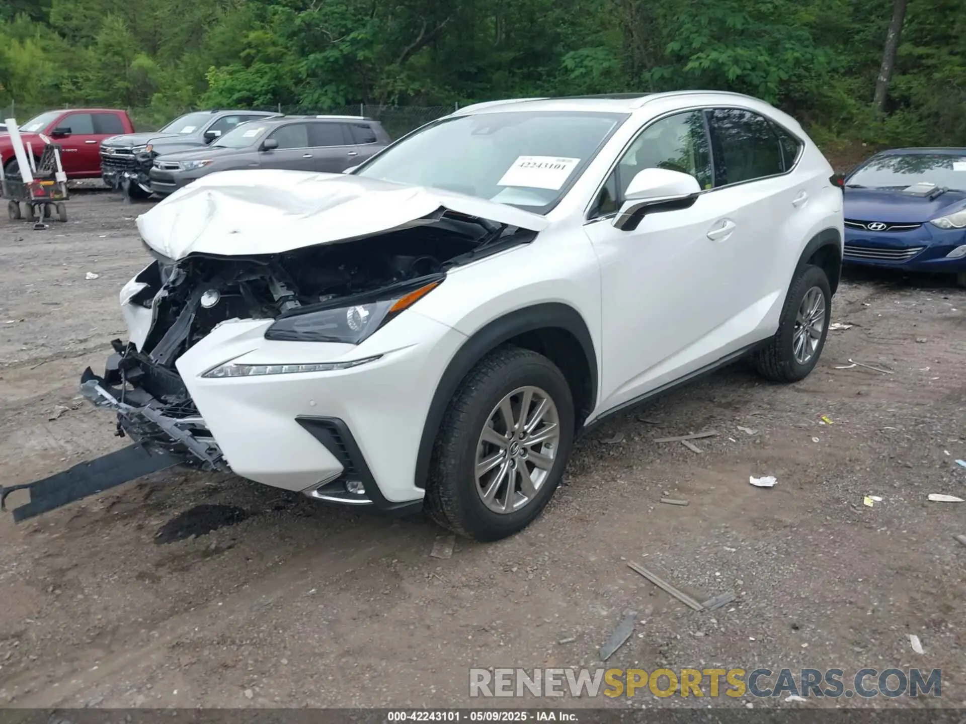 2 fotografías del automóvil dañado JTJDARBZ6M5035226 LEXUS NX 300 2021