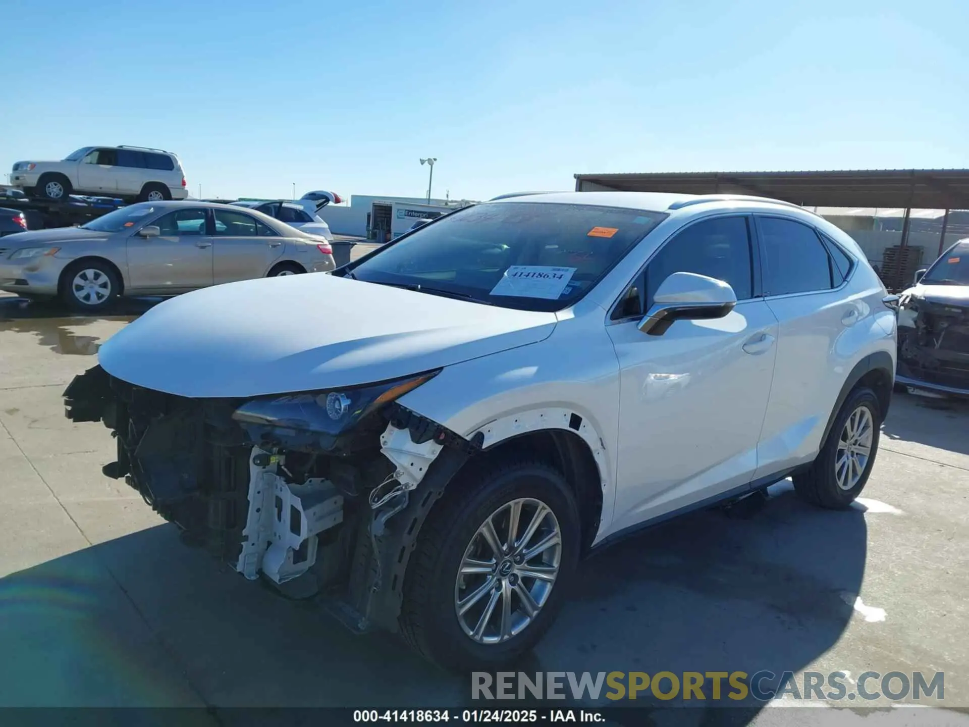 2 fotografías del automóvil dañado JTJDARBZ8M5033106 LEXUS NX 300 2021