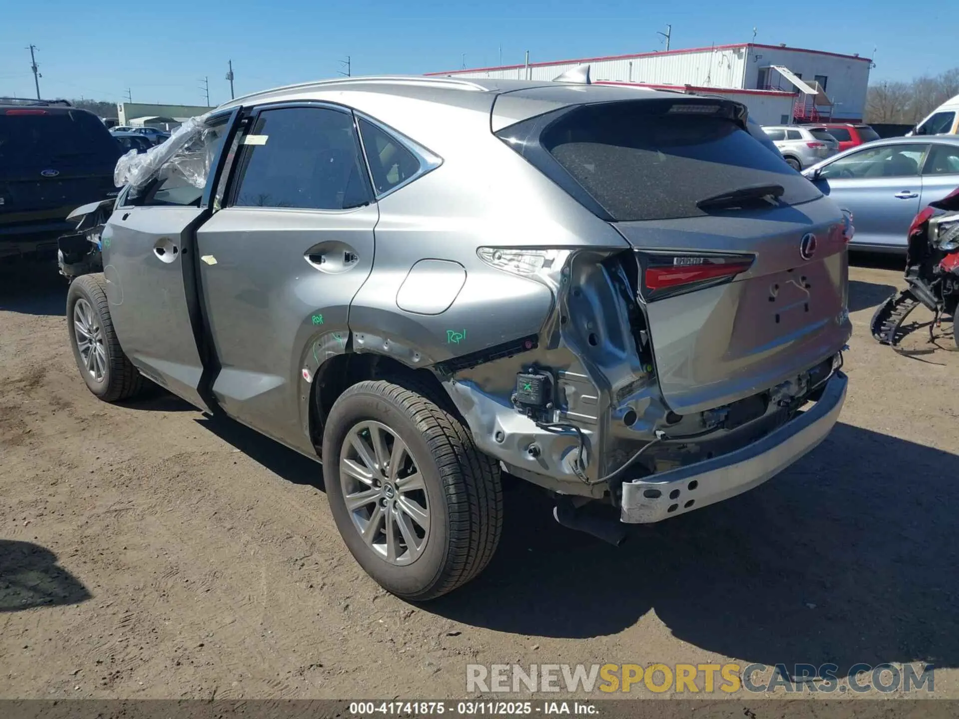 3 fotografías del automóvil dañado JTJDARDZ0M2240751 LEXUS NX 300 2021