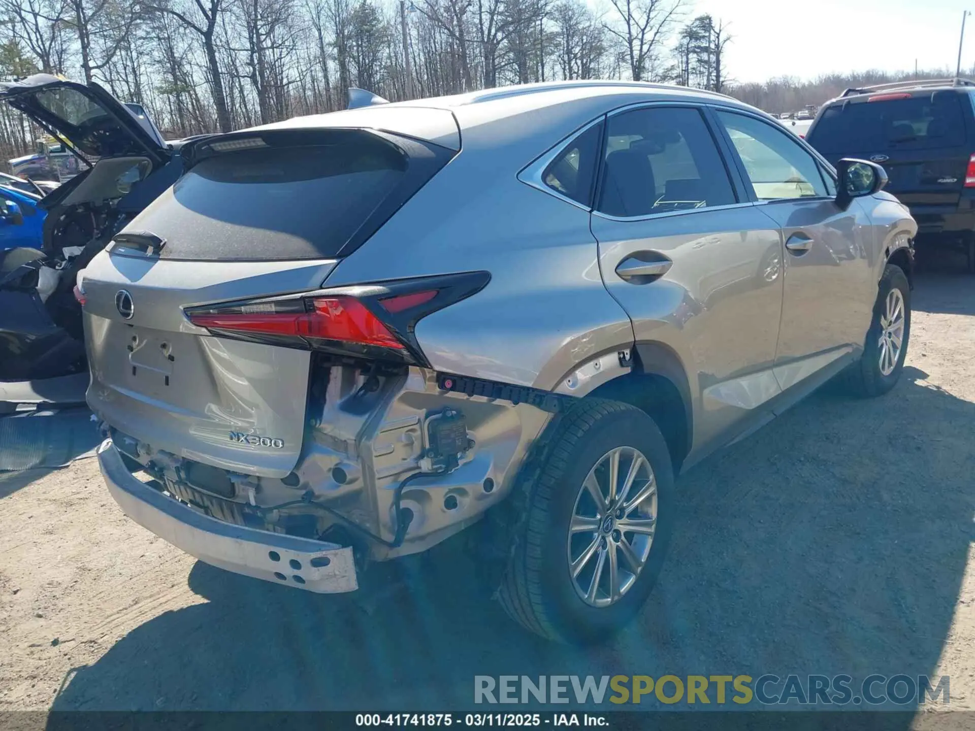 4 fotografías del automóvil dañado JTJDARDZ0M2240751 LEXUS NX 300 2021