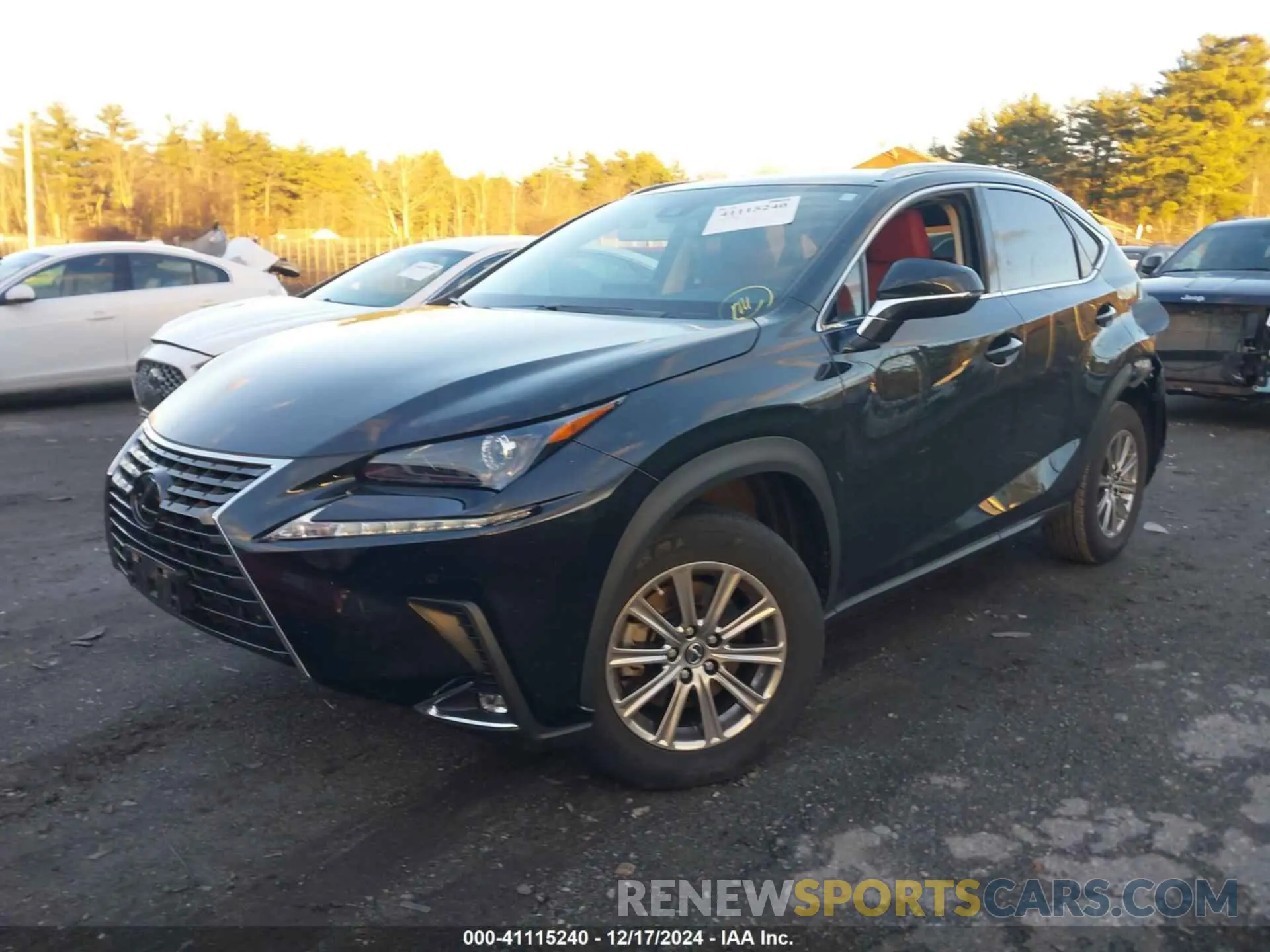 2 fotografías del automóvil dañado JTJDARDZ2M2259527 LEXUS NX 300 2021