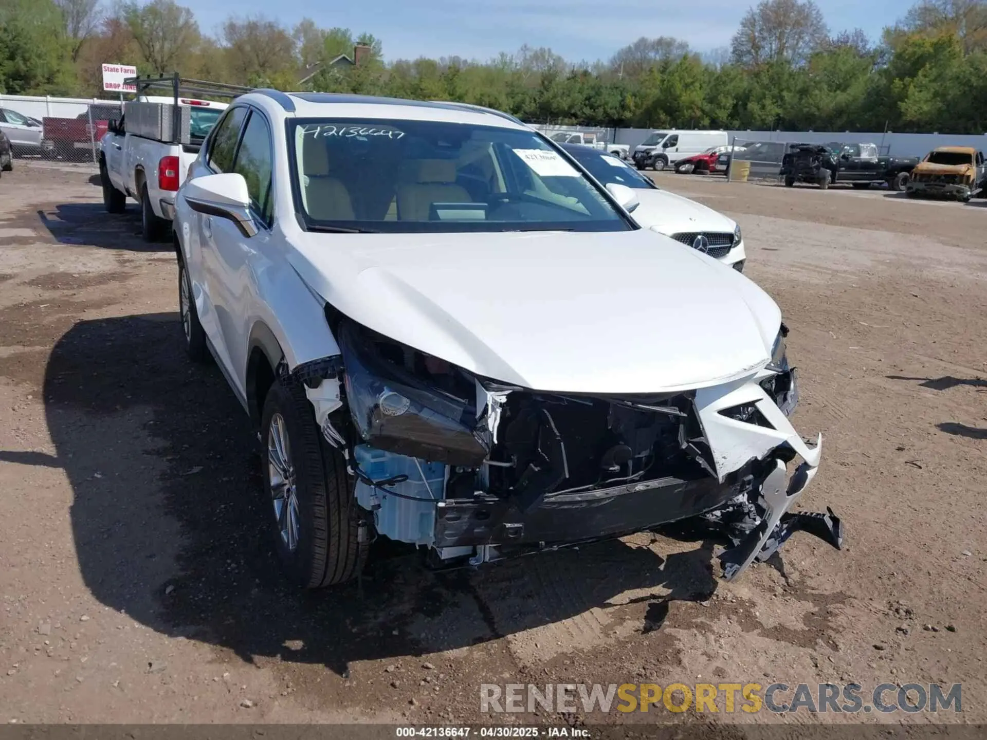6 fotografías del automóvil dañado JTJDARDZXM5021147 LEXUS NX 300 2021