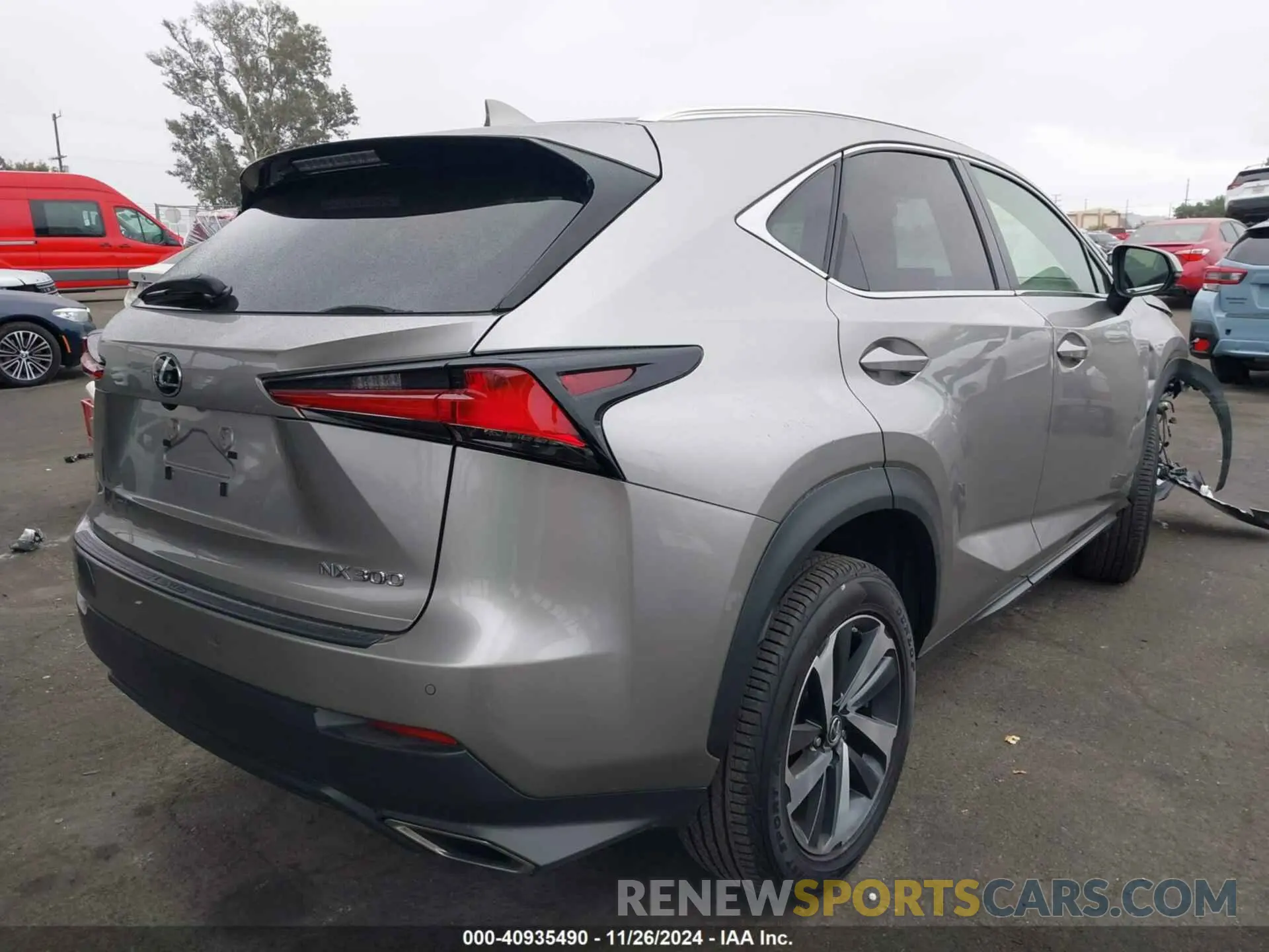 4 fotografías del automóvil dañado JTJGARBZ6M2182094 LEXUS NX 300 2021