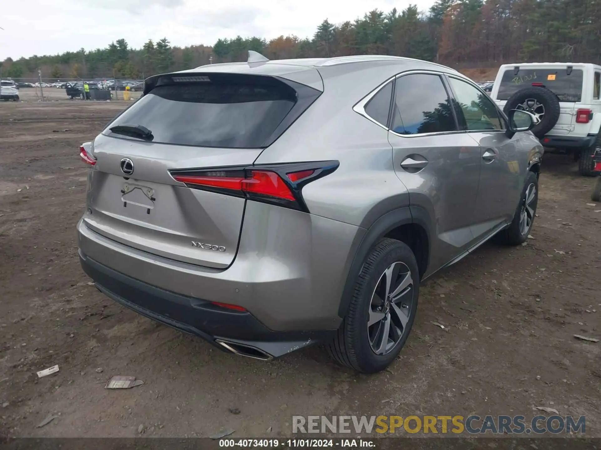 4 fotografías del automóvil dañado JTJGARDZ2M2243843 LEXUS NX 300 2021