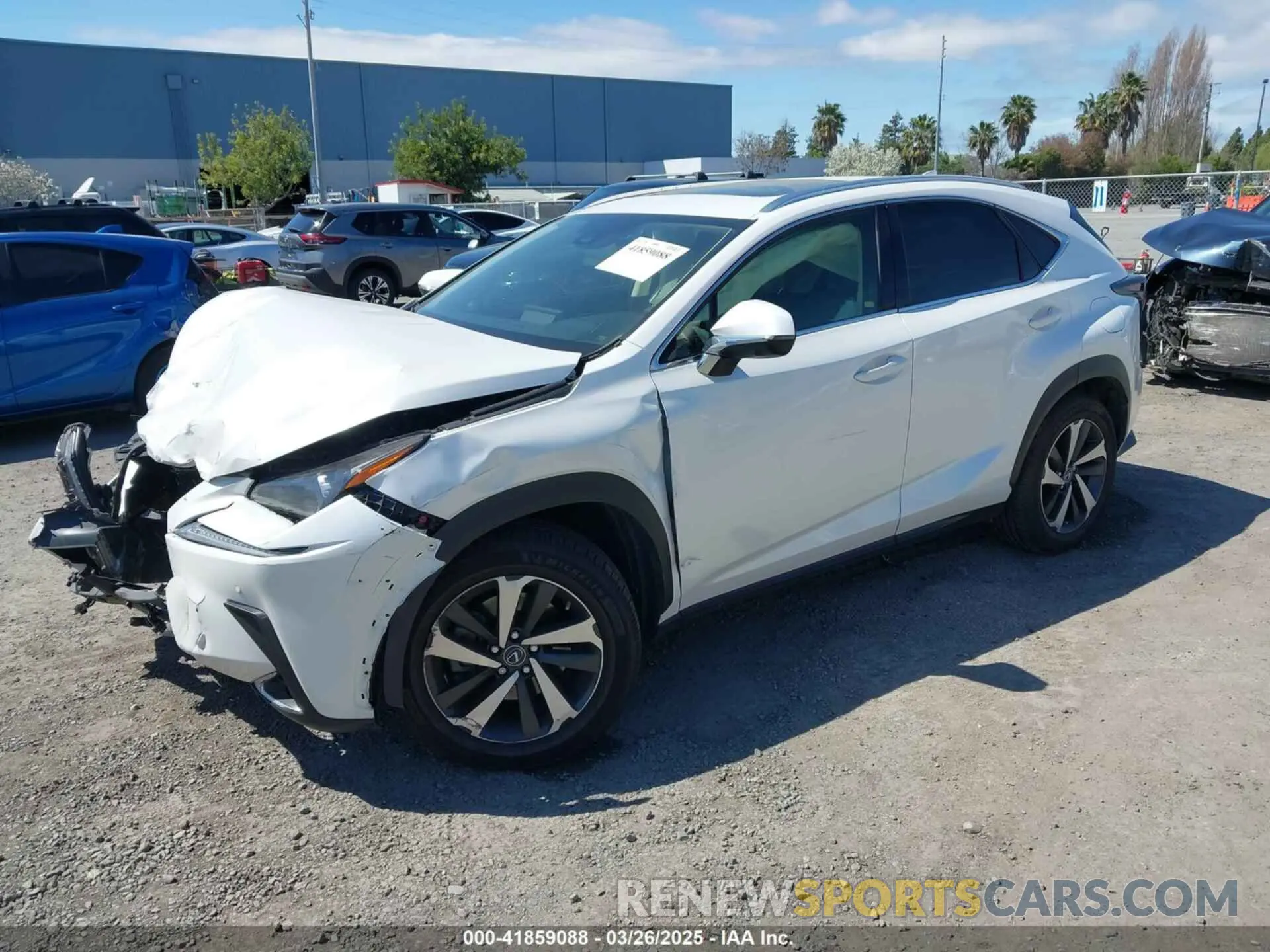 2 fotografías del automóvil dañado JTJGARDZ8M5024318 LEXUS NX 300 2021