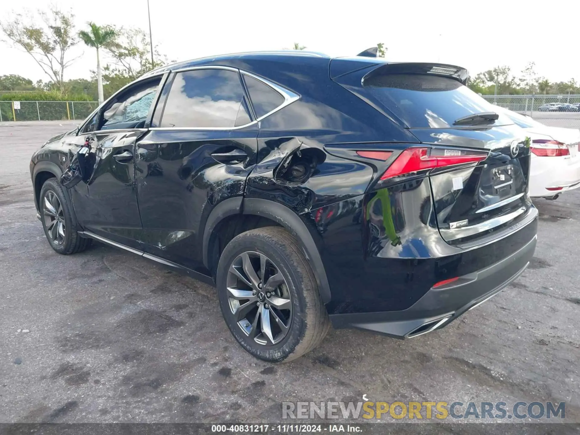 3 fotografías del automóvil dañado JTJSARBZ0M2178732 LEXUS NX 300 2021