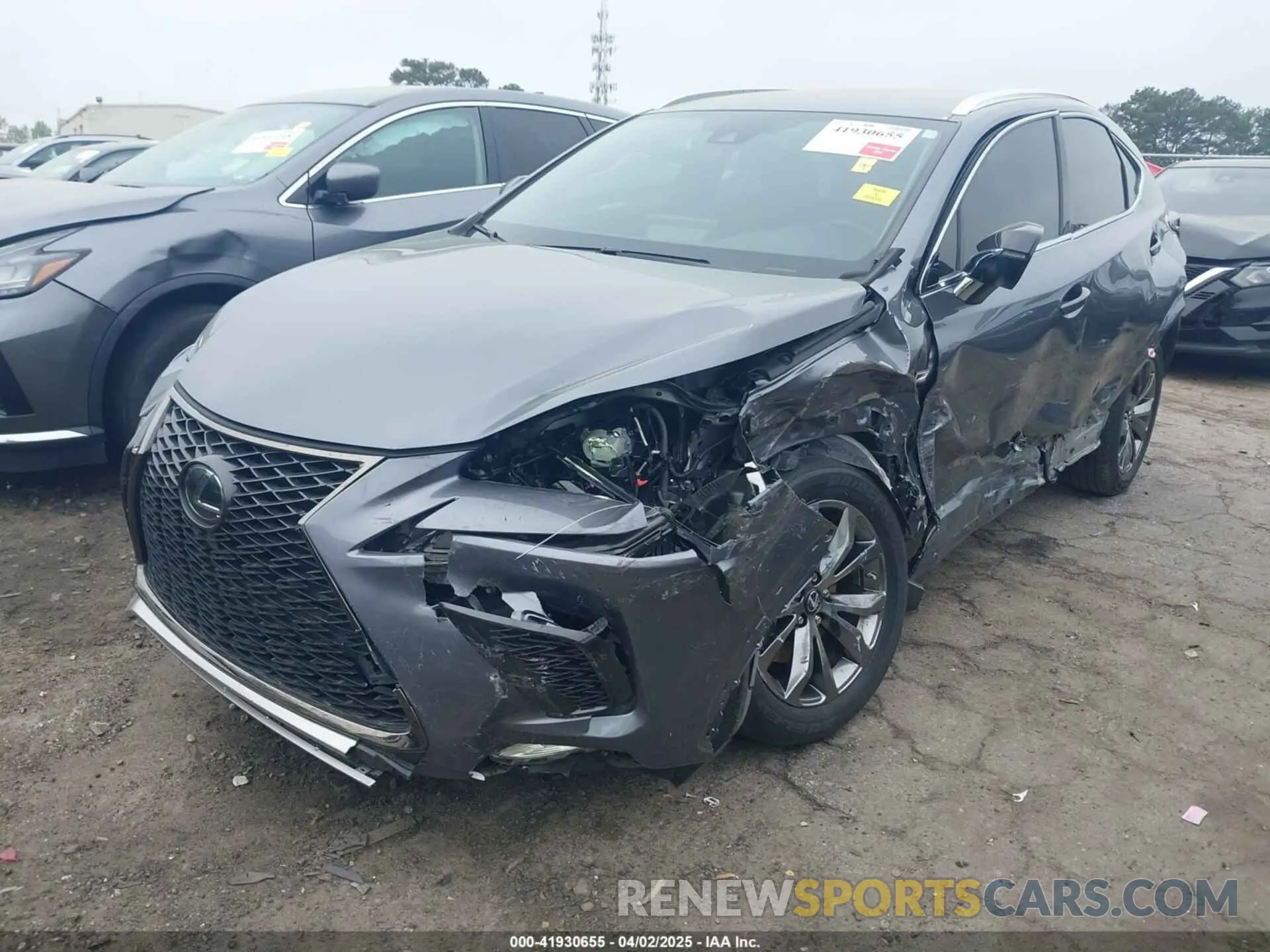 2 fotografías del automóvil dañado JTJSARBZ3M2192219 LEXUS NX 300 2021