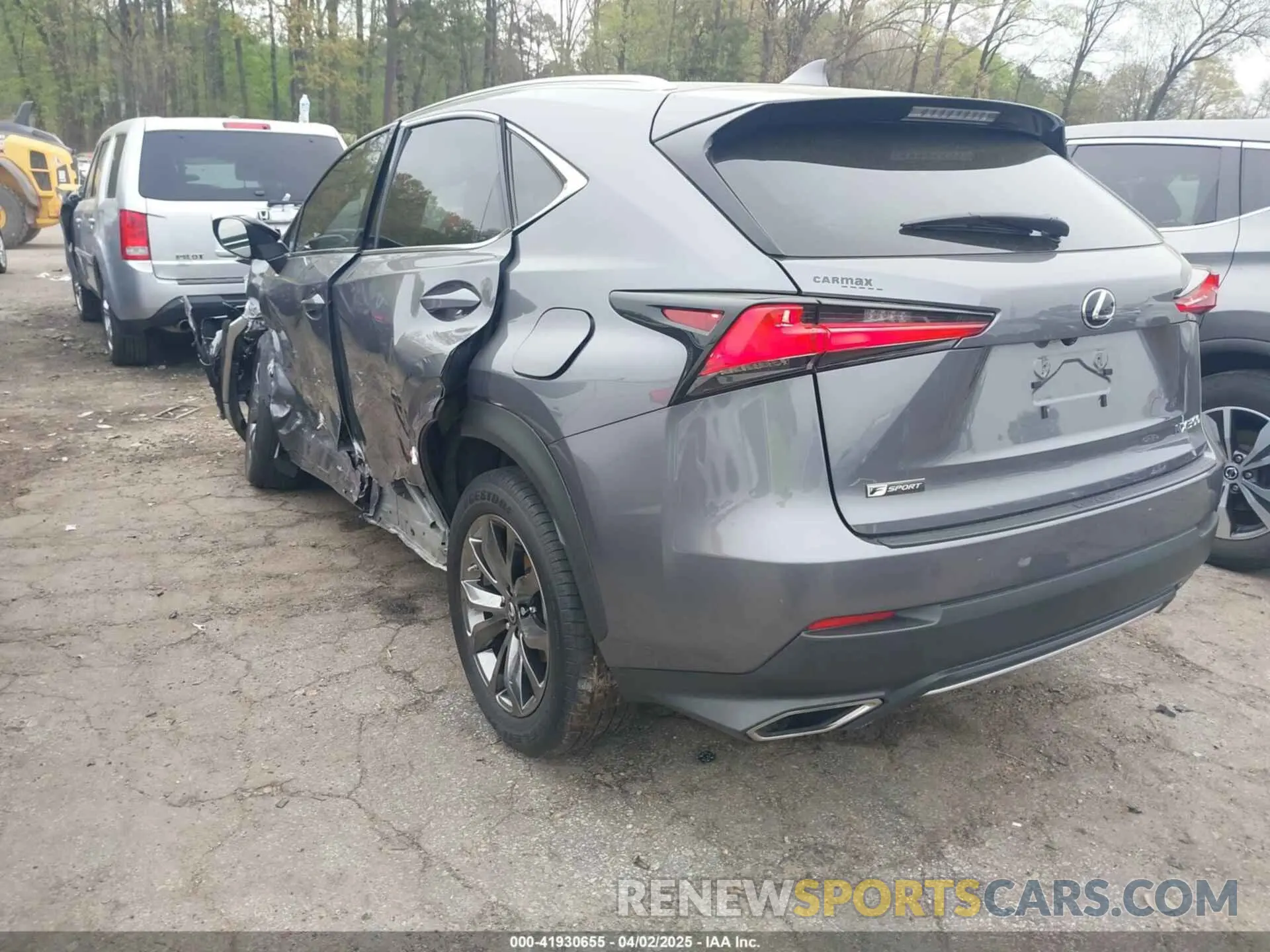 3 fotografías del automóvil dañado JTJSARBZ3M2192219 LEXUS NX 300 2021