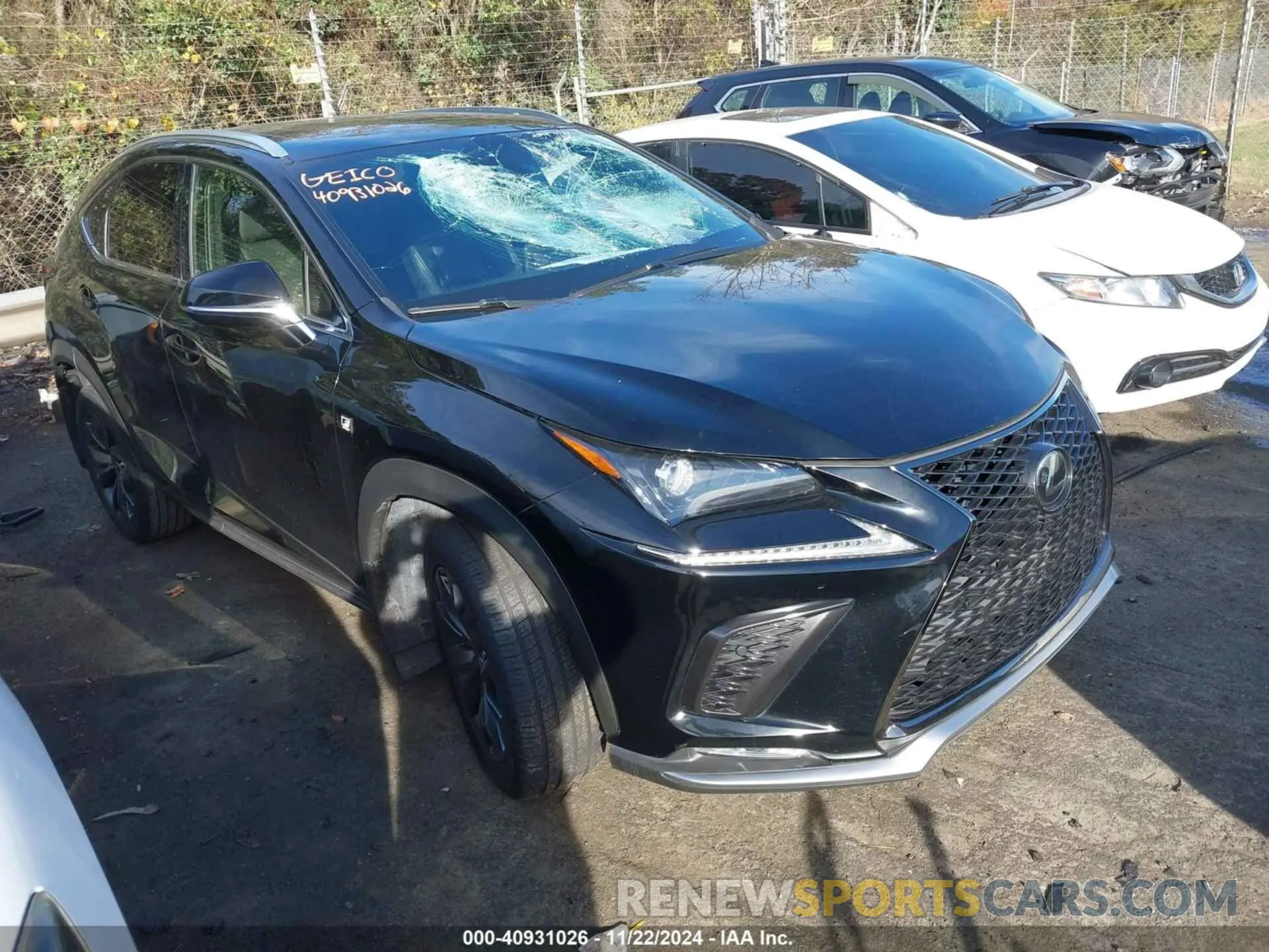 1 fotografías del automóvil dañado JTJSARBZ3M2203039 LEXUS NX 300 2021
