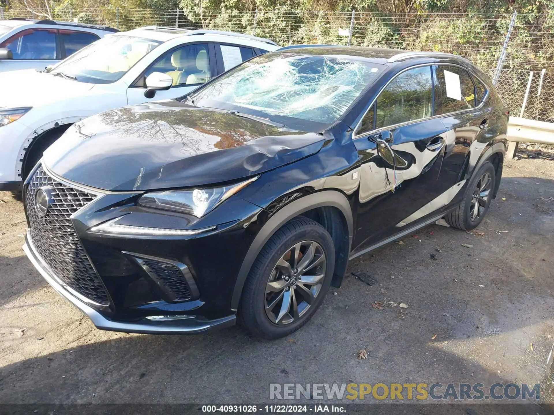 2 fotografías del automóvil dañado JTJSARBZ3M2203039 LEXUS NX 300 2021