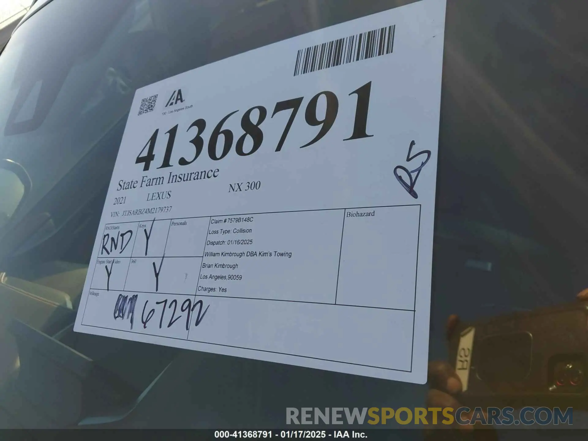 18 fotografías del automóvil dañado JTJSARBZ4M2179737 LEXUS NX 300 2021