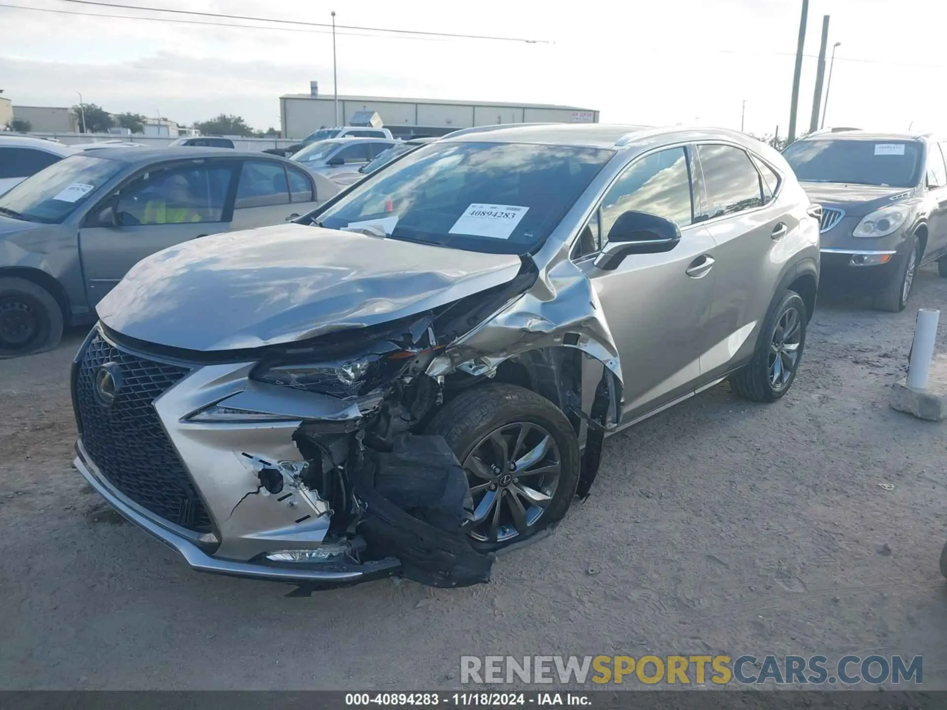 2 fotografías del automóvil dañado JTJSARBZXM2190953 LEXUS NX 300 2021