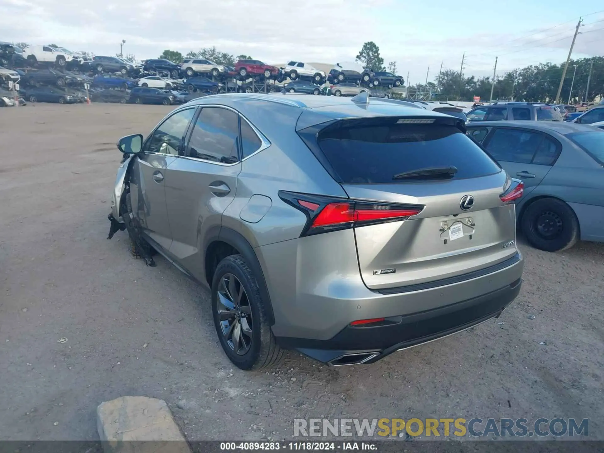 3 fotografías del automóvil dañado JTJSARBZXM2190953 LEXUS NX 300 2021