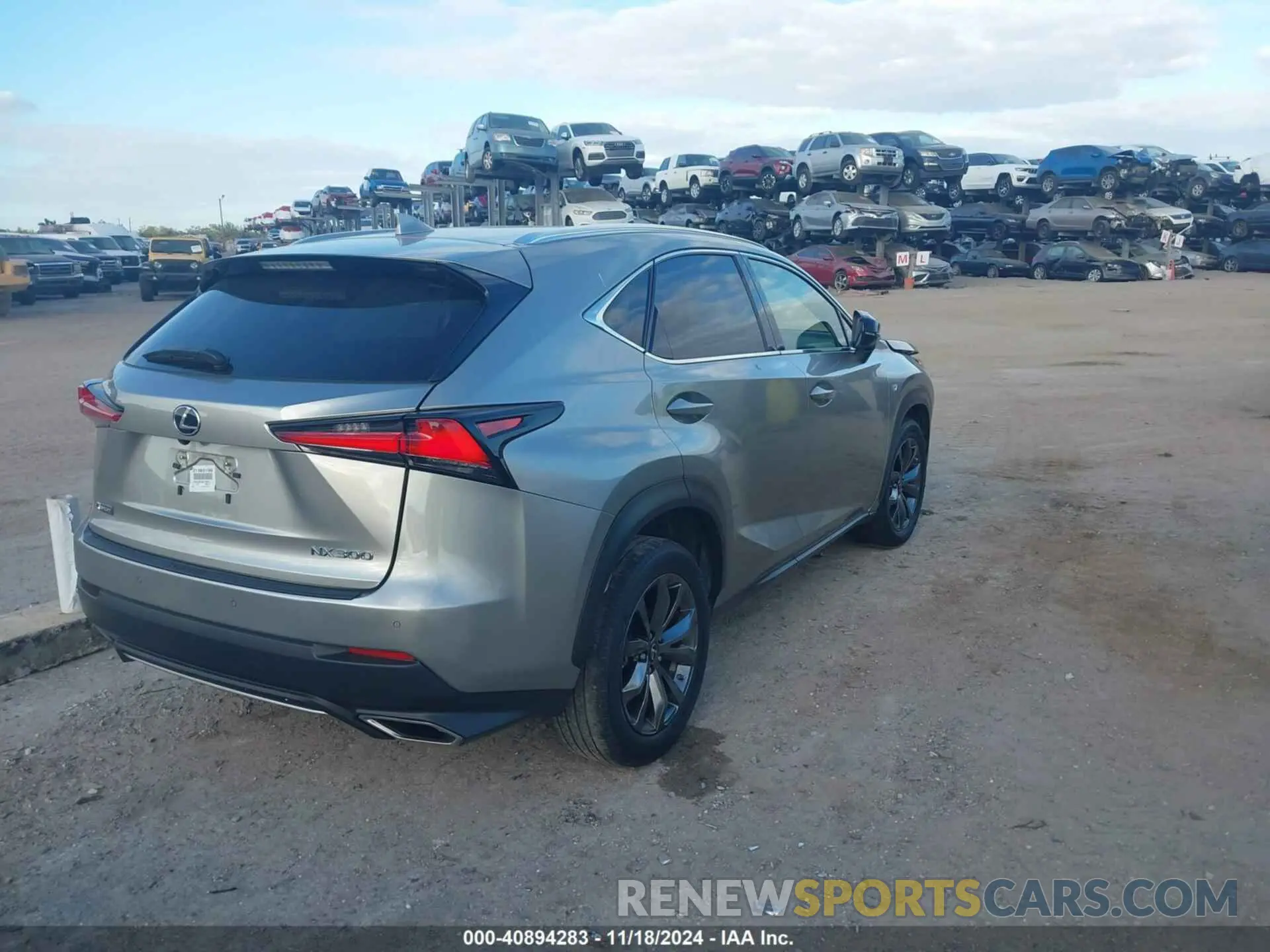 4 fotografías del automóvil dañado JTJSARBZXM2190953 LEXUS NX 300 2021