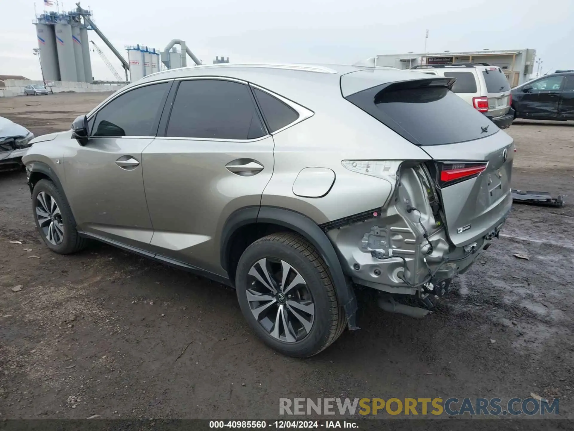3 fotografías del automóvil dañado JTJSARDZ2M2255906 LEXUS NX 300 2021