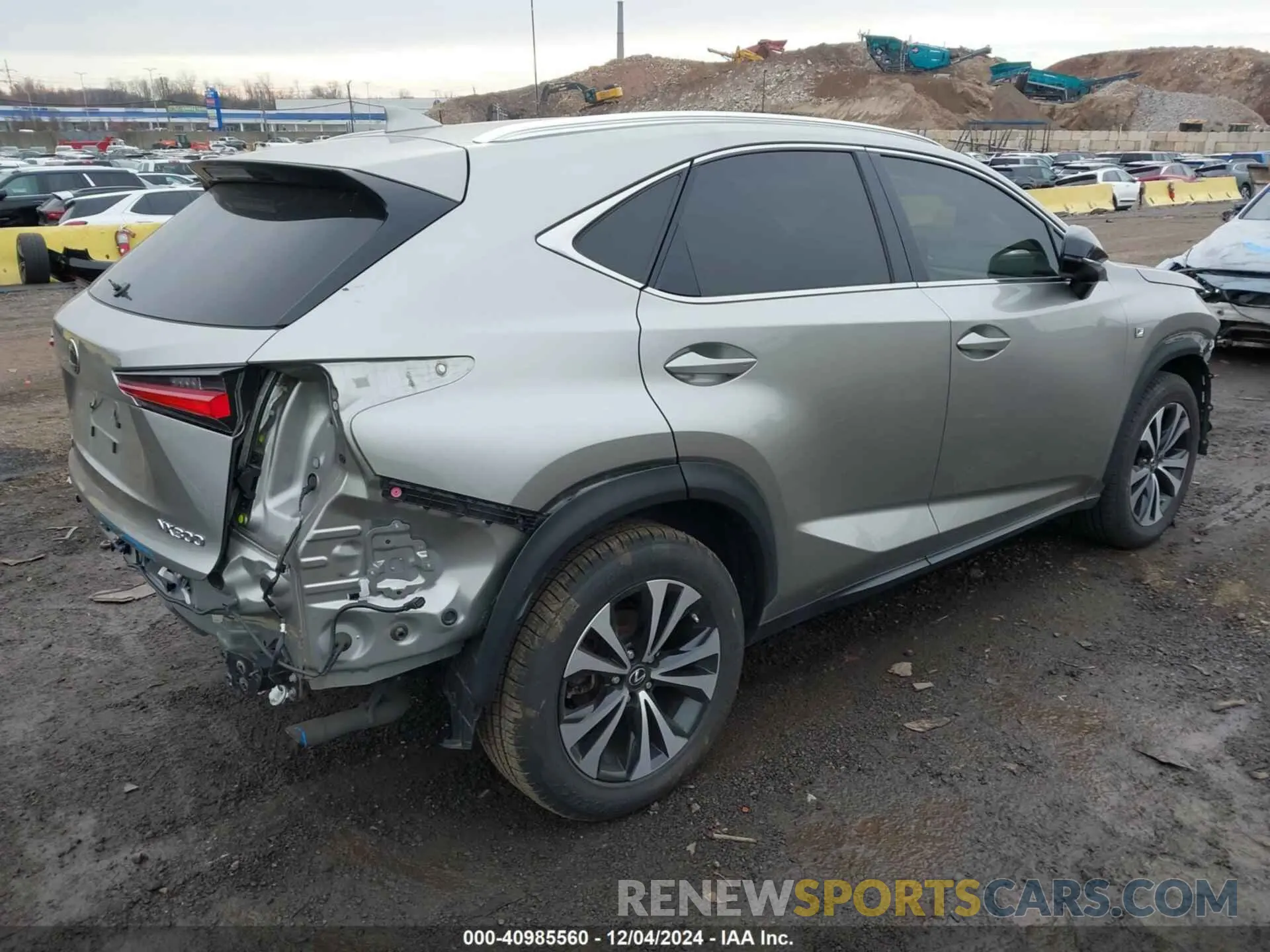 4 fotografías del automóvil dañado JTJSARDZ2M2255906 LEXUS NX 300 2021