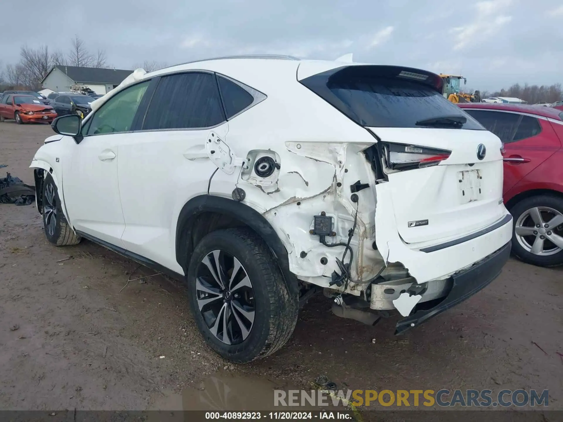 3 fotografías del automóvil dañado JTJSARDZ5M2239697 LEXUS NX 300 2021