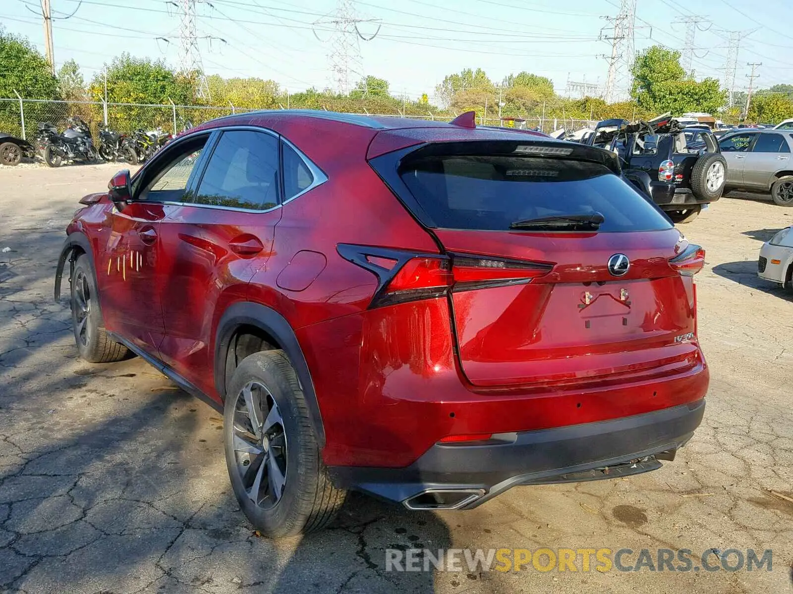 3 fotografías del automóvil dañado JTJBARBZ6K2190915 LEXUS NX 300 BAS 2019