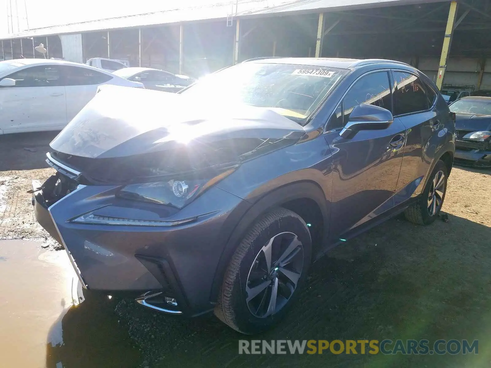 2 fotografías del automóvil dañado JTJYARBZ7K2146139 LEXUS NX 300 BAS 2019