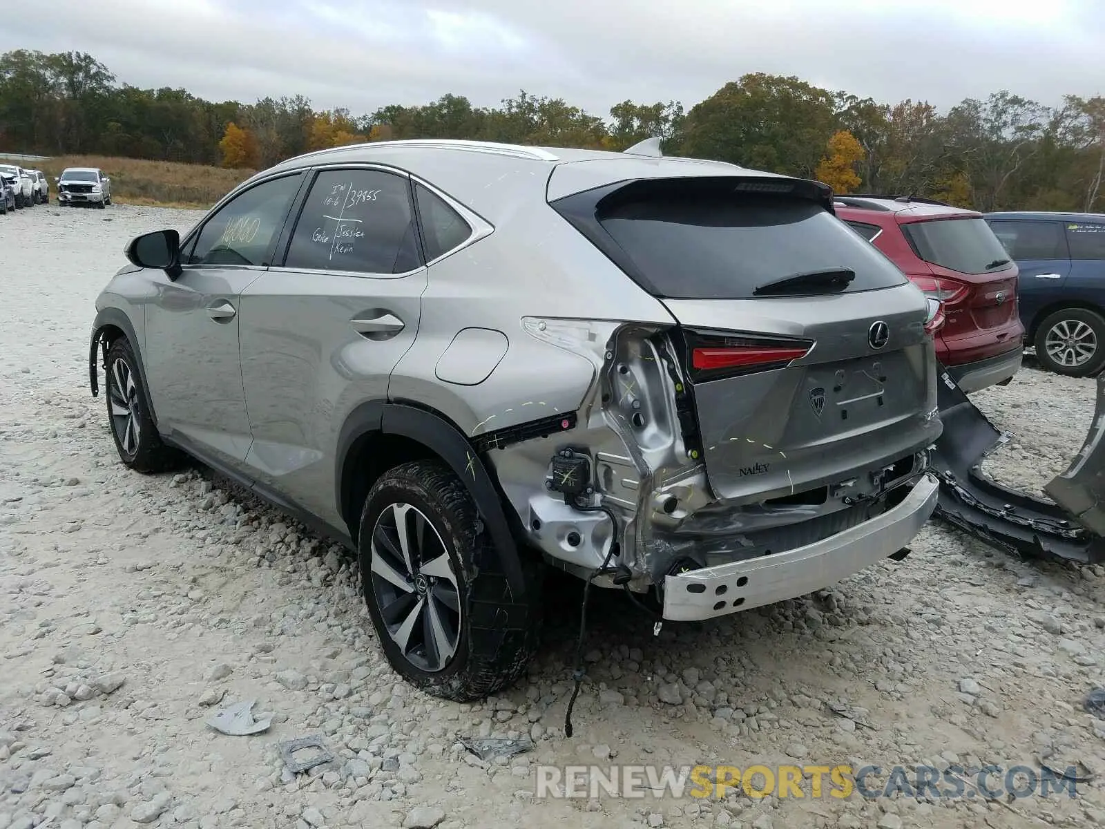 3 fotografías del automóvil dañado JTJYARBZ8K2149325 LEXUS NX 300 BAS 2019