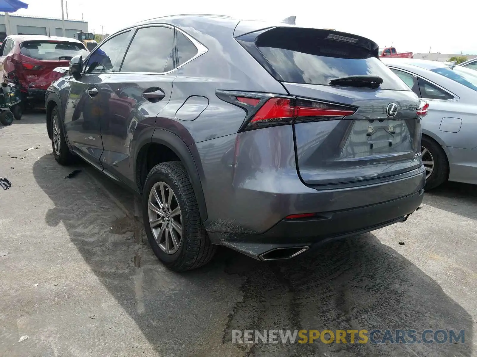 3 fotografías del automóvil dañado JTJAARBZ8L5004366 LEXUS NX 300 BAS 2020