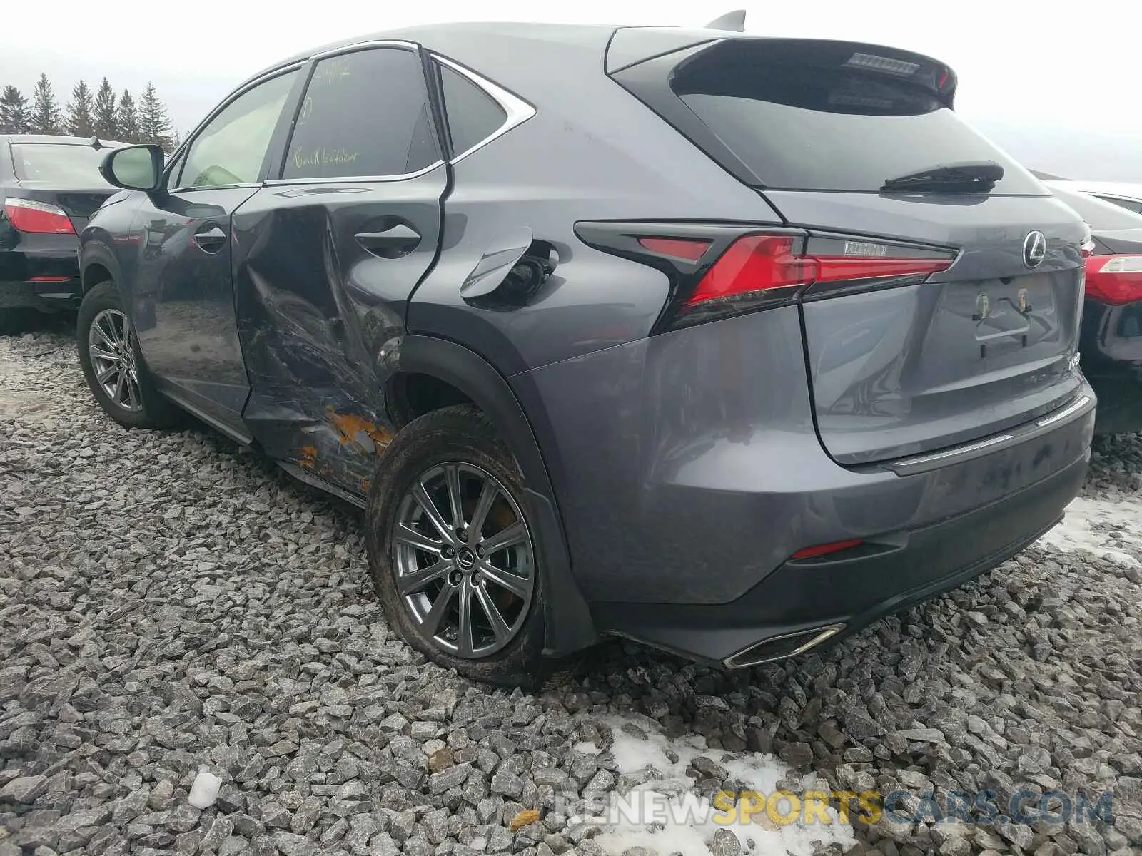 3 fotografías del automóvil dañado JTJAARDZ3L2222116 LEXUS NX 300 BAS 2020