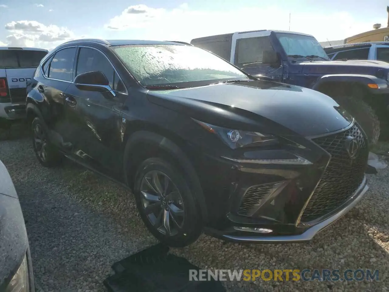 4 fotografías del automóvil dañado JTJJARBZ4L2172183 LEXUS NX 300 F S 2020
