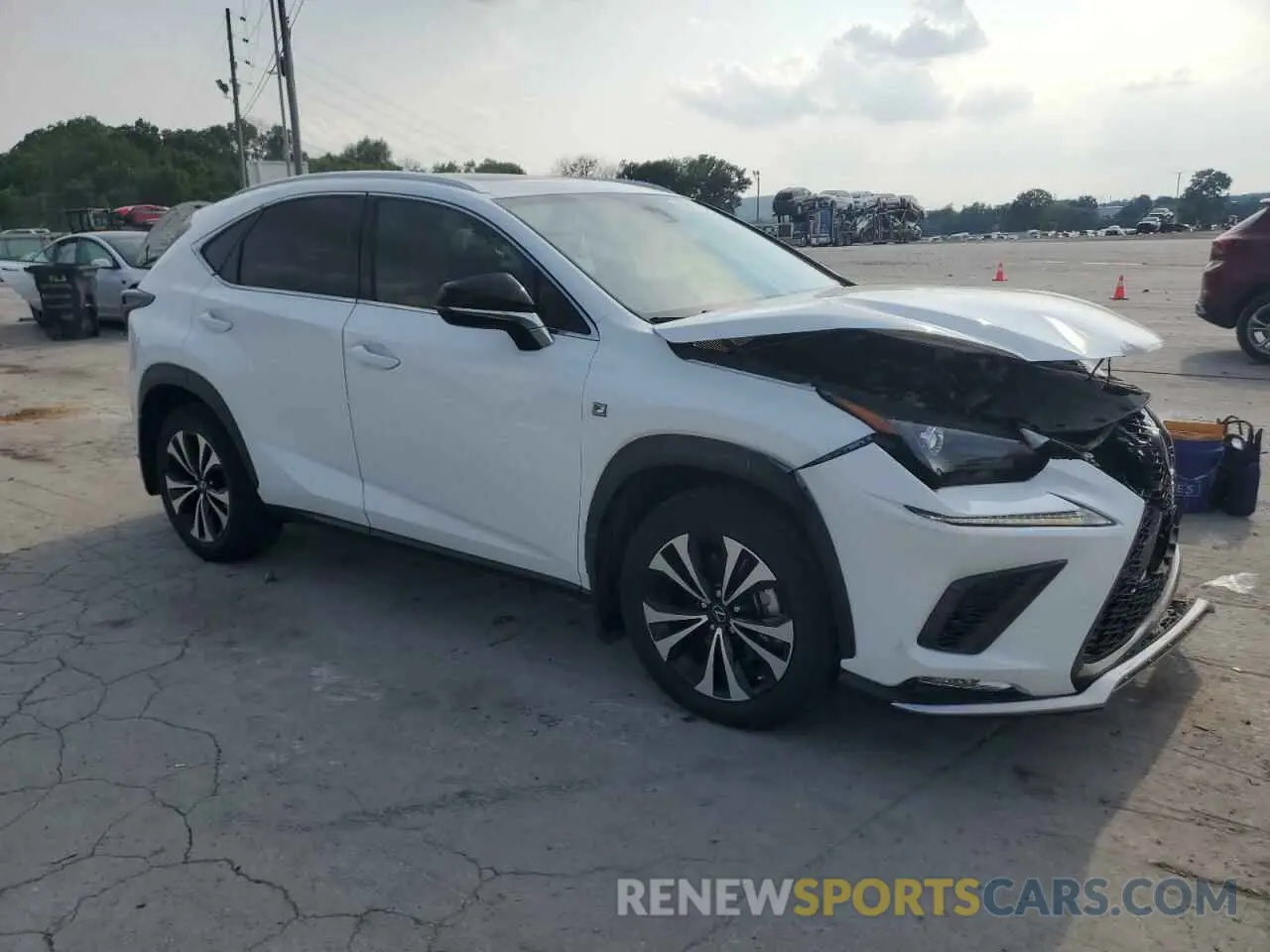 4 fotografías del automóvil dañado JTJSARDZ1L2235368 LEXUS NX 300 F S 2020
