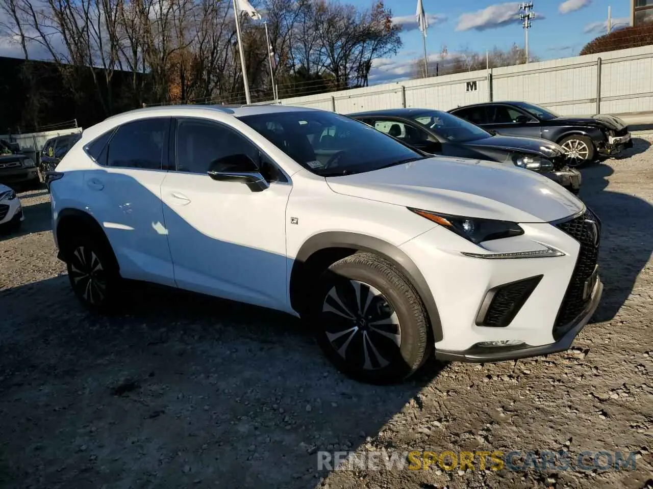 4 fotografías del automóvil dañado JTJSARDZ3L5016328 LEXUS NX 300 F S 2020
