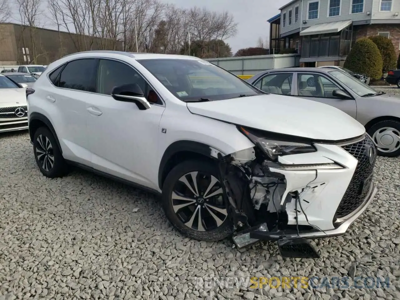 4 fotografías del automóvil dañado JTJSARDZ6L2233325 LEXUS NX 300 F S 2020