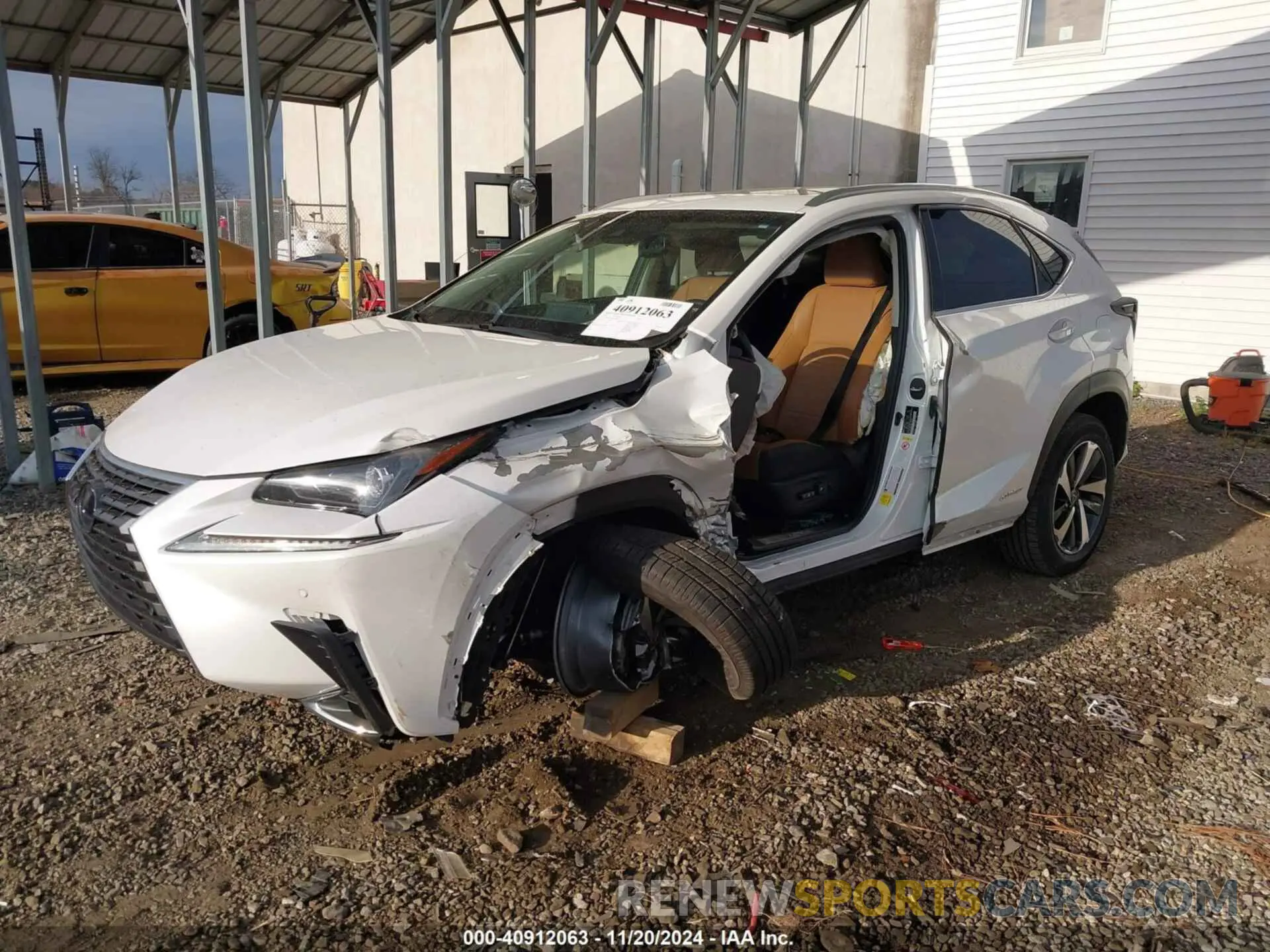 2 fotografías del automóvil dañado JTJBJRBZ0K2125641 LEXUS NX 300H 2019