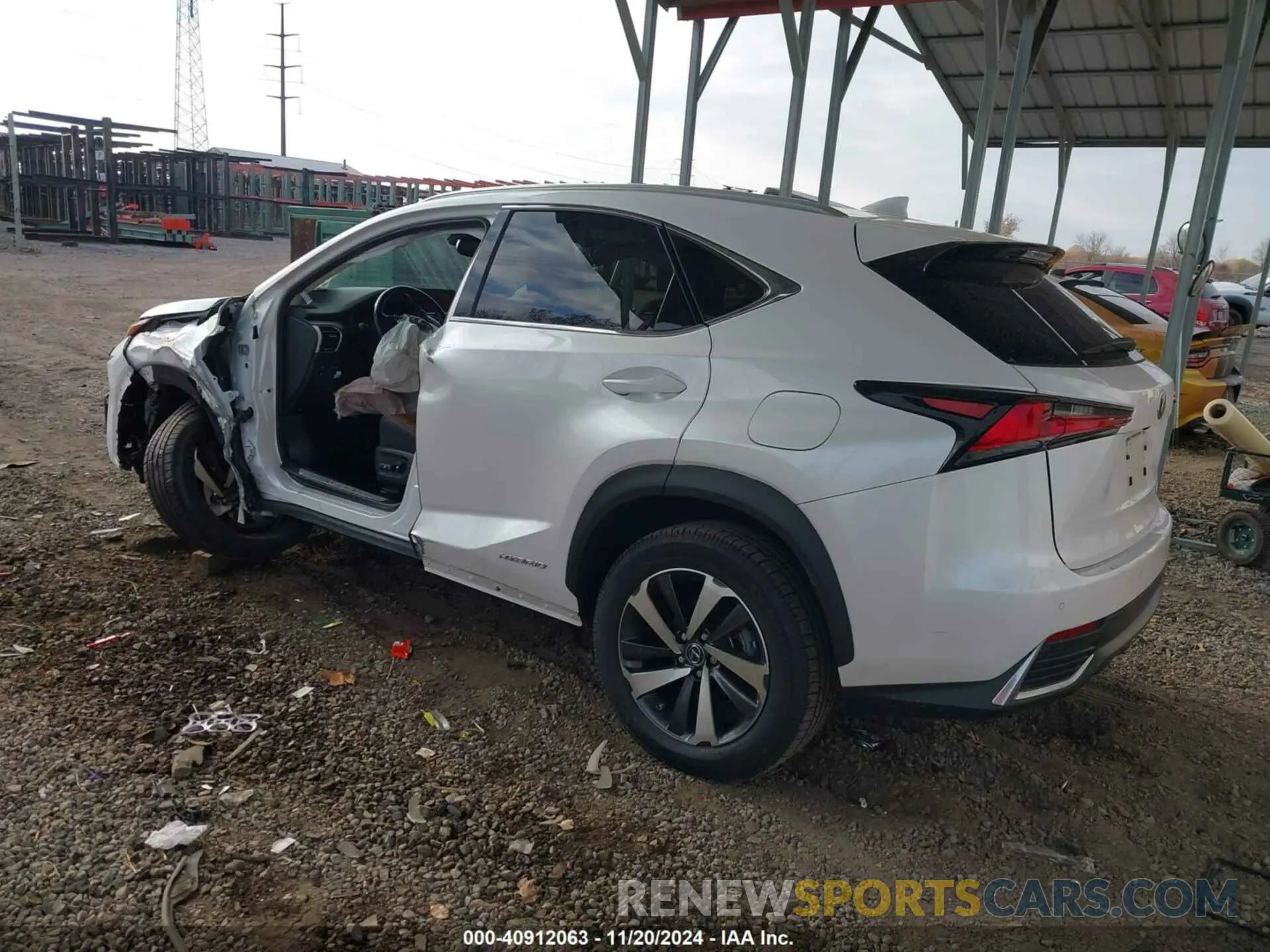 3 fotografías del automóvil dañado JTJBJRBZ0K2125641 LEXUS NX 300H 2019