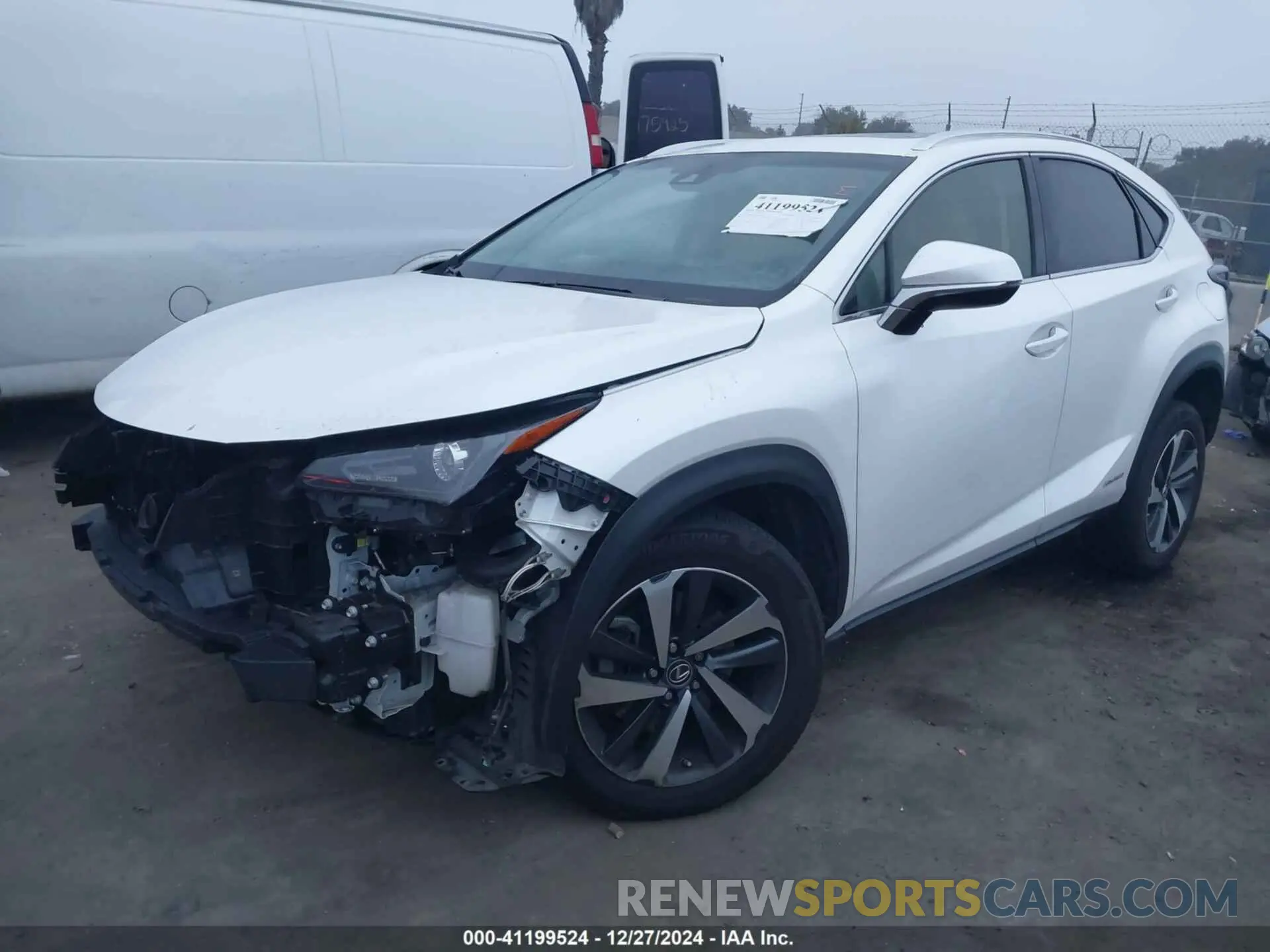 2 fotografías del automóvil dañado JTJBJRBZ2K2105844 LEXUS NX 300H 2019