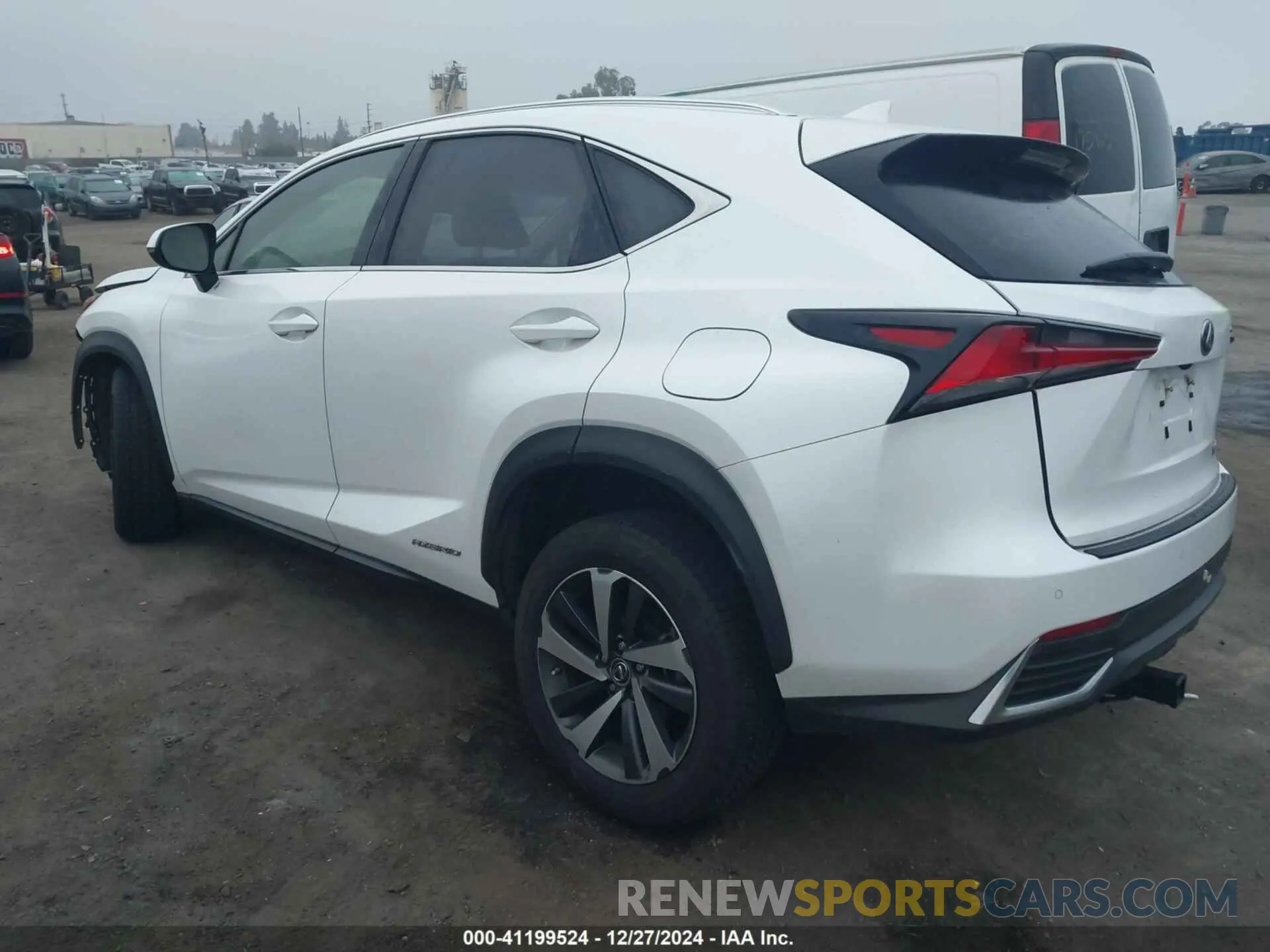 3 fotografías del automóvil dañado JTJBJRBZ2K2105844 LEXUS NX 300H 2019