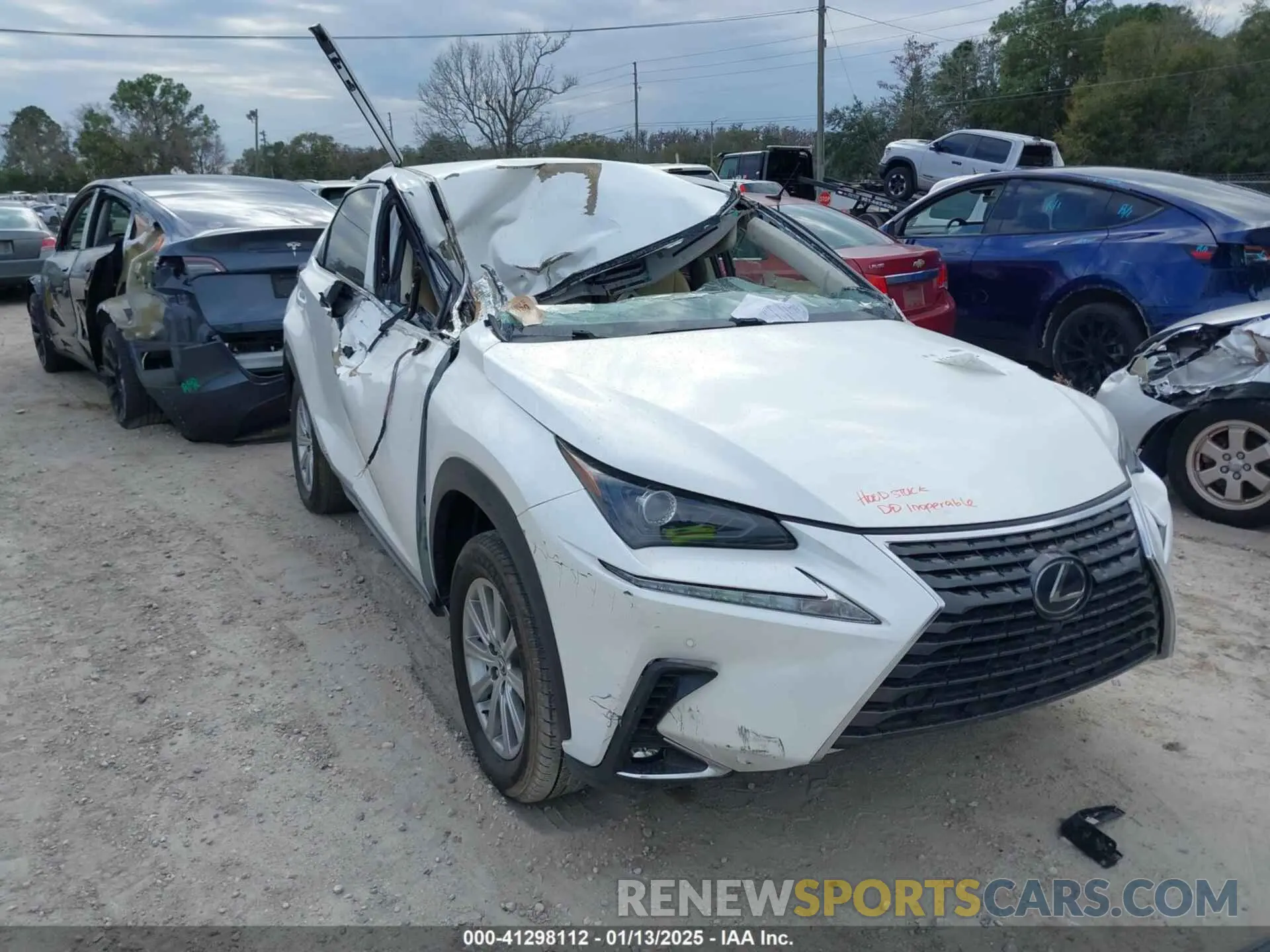 6 fotografías del automóvil dañado JTJBJRBZ3K2100815 LEXUS NX 300H 2019