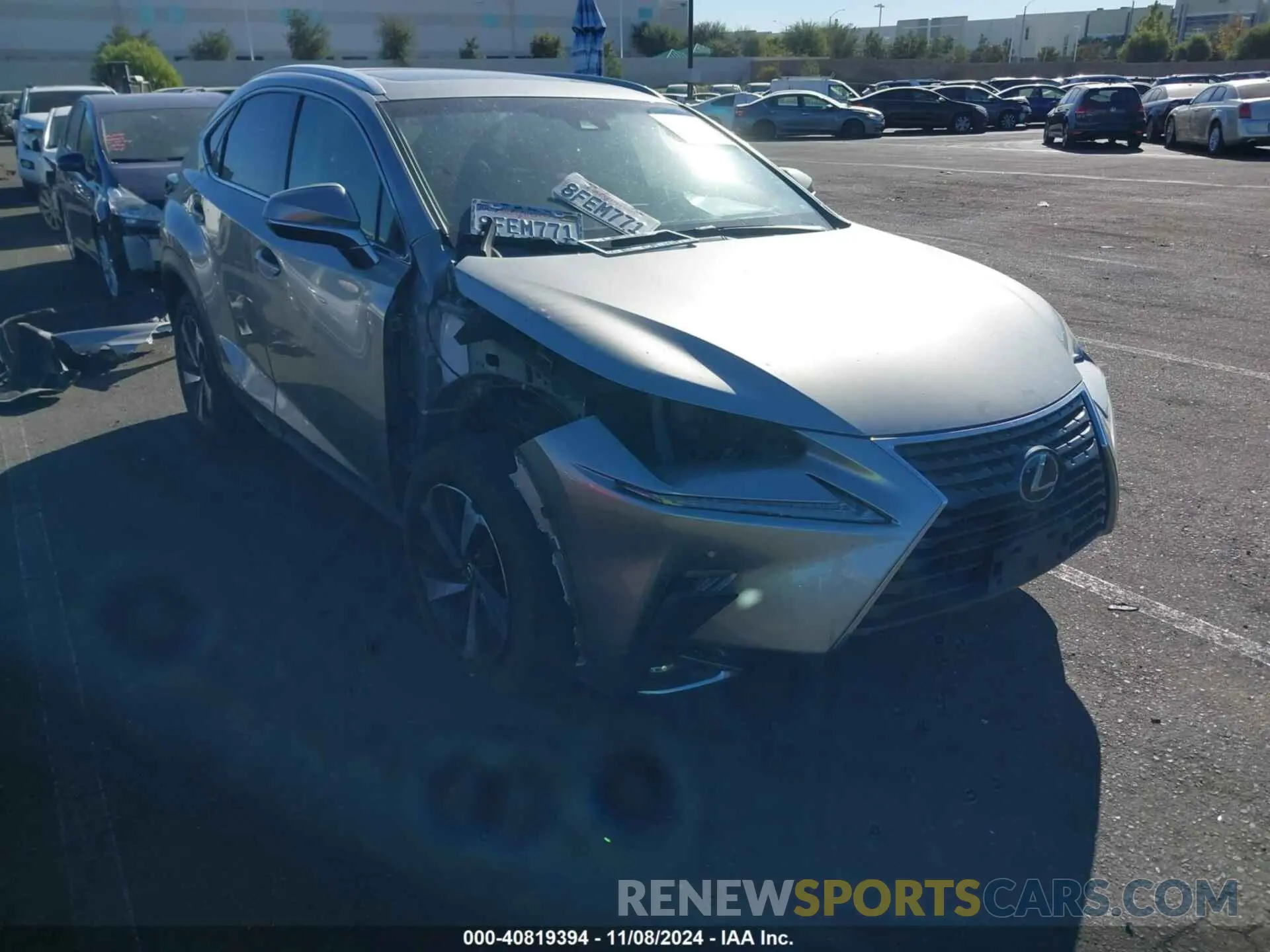 1 fotografías del automóvil dañado JTJBJRBZ4K2098170 LEXUS NX 300H 2019