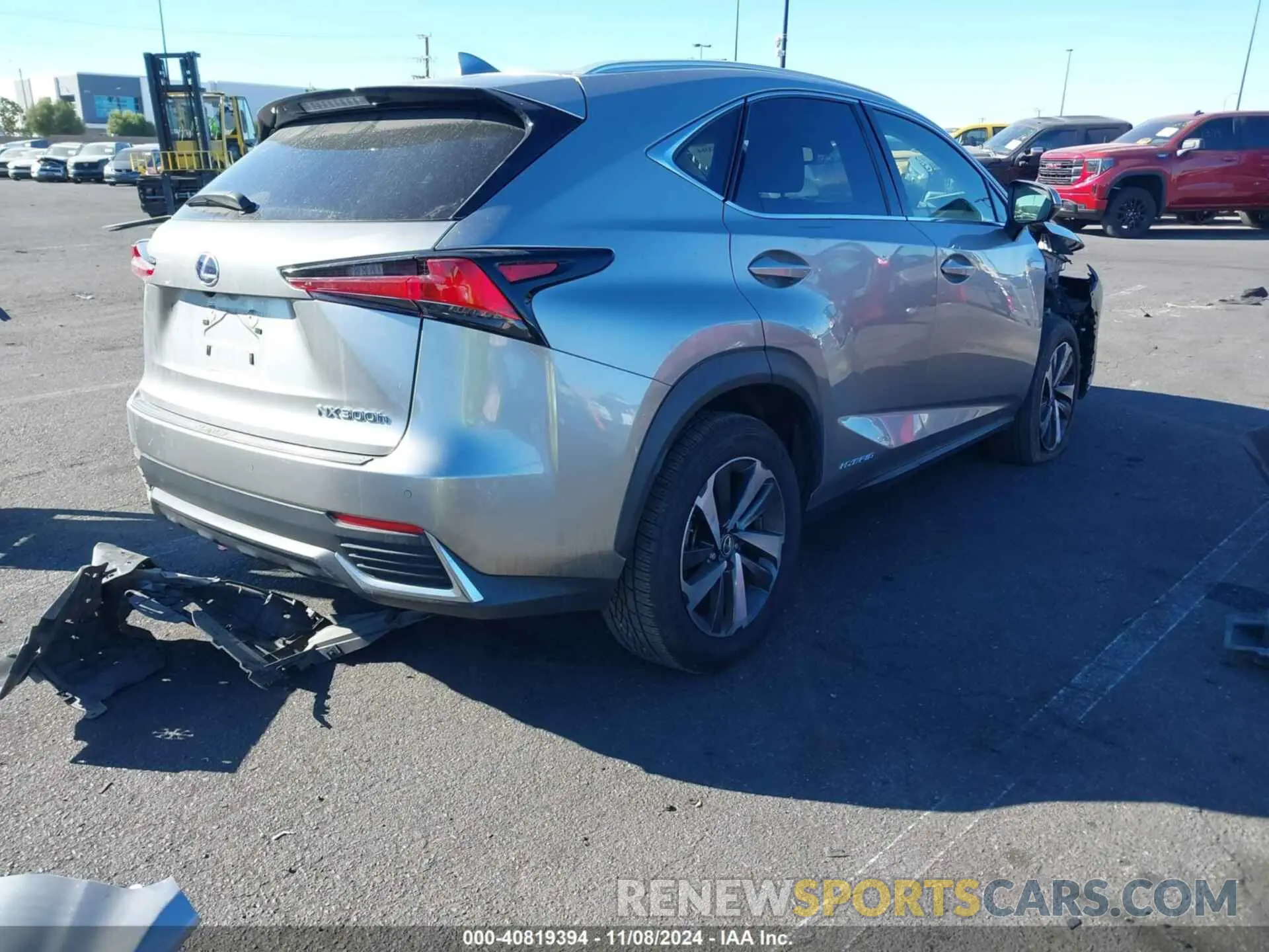 4 fotografías del automóvil dañado JTJBJRBZ4K2098170 LEXUS NX 300H 2019