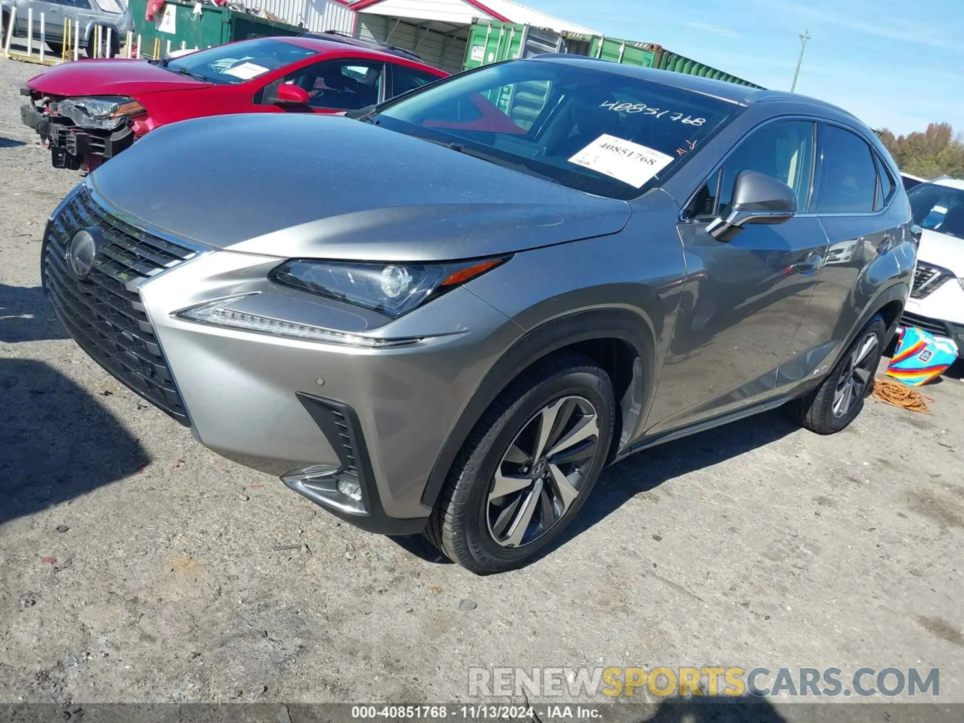 2 fotografías del automóvil dañado JTJBJRBZ9K2097192 LEXUS NX 300H 2019