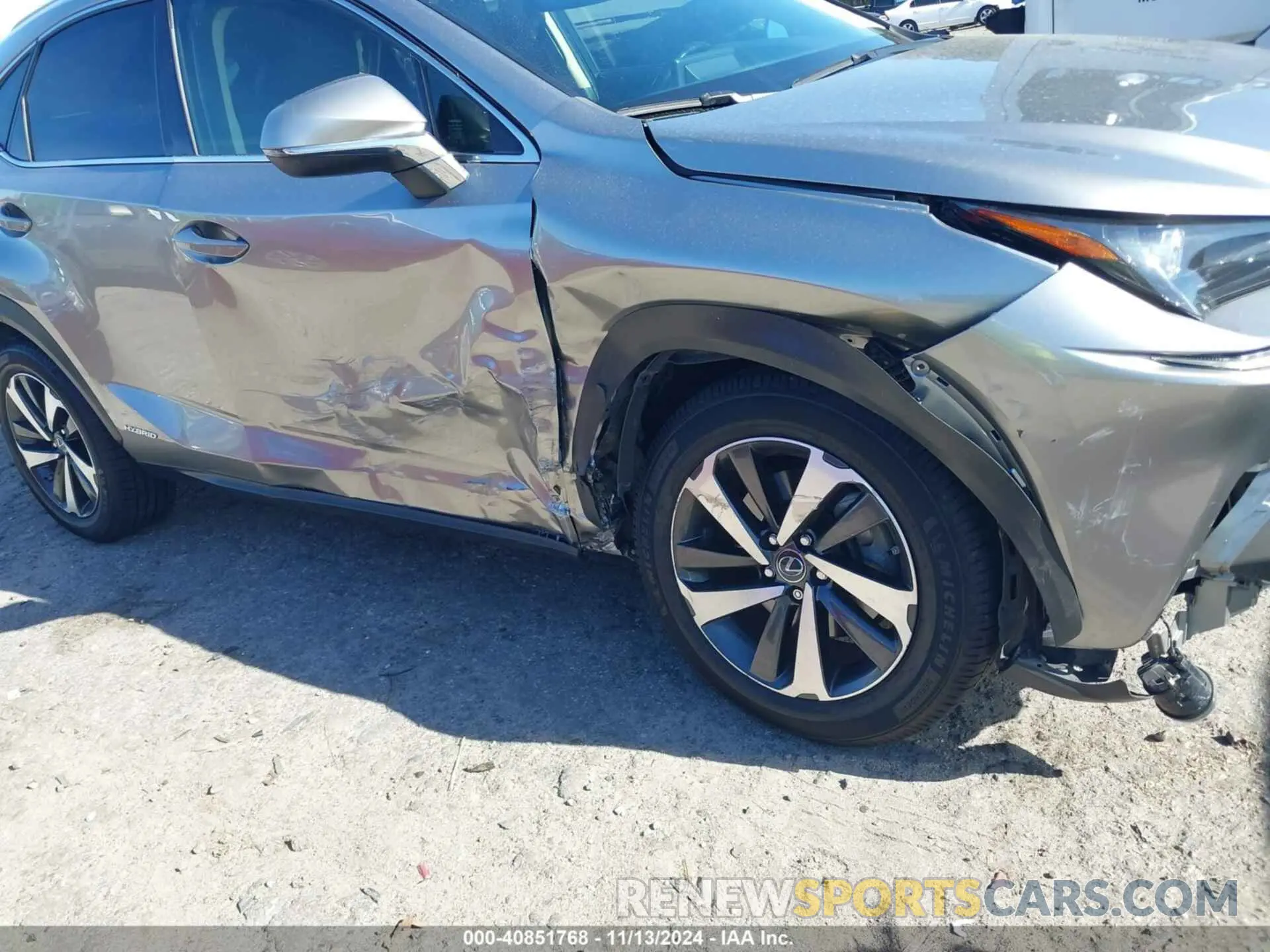 6 fotografías del automóvil dañado JTJBJRBZ9K2097192 LEXUS NX 300H 2019